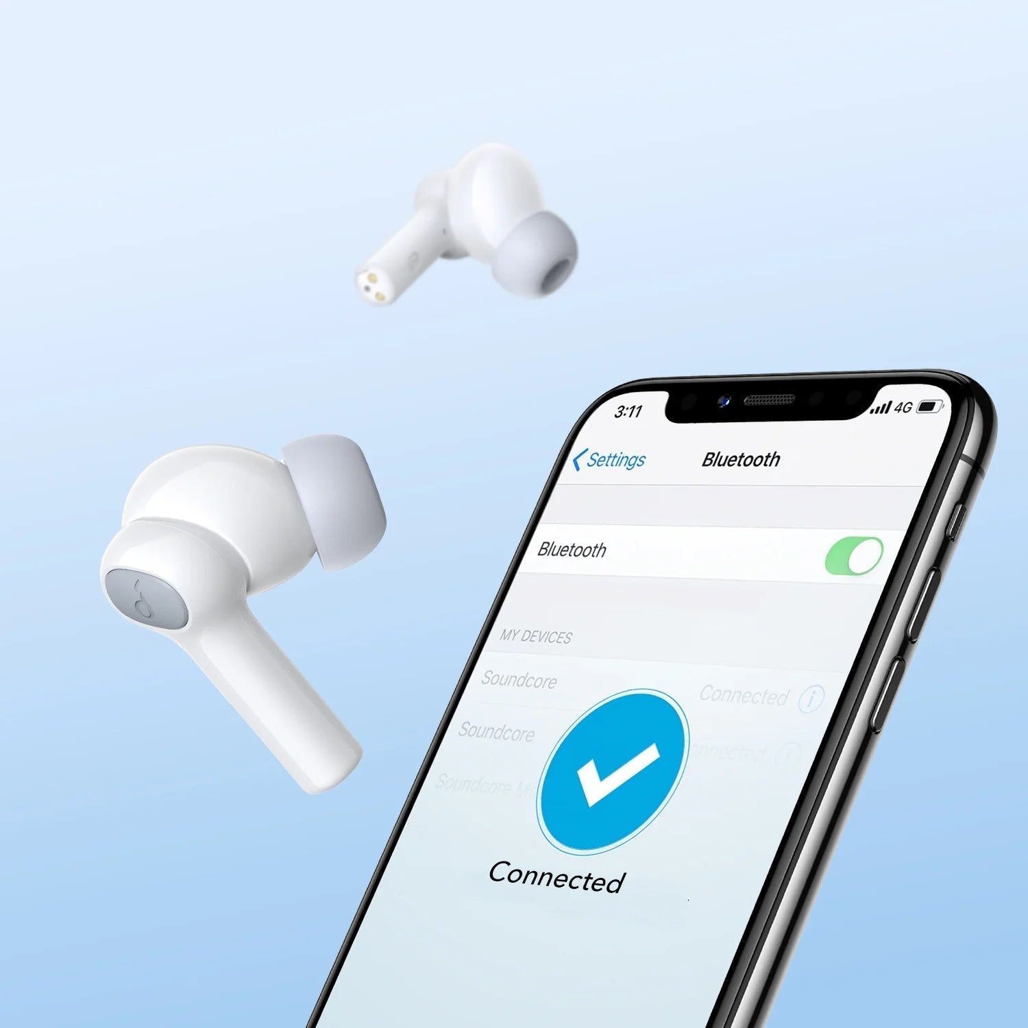 Anker Soundcore True Wireless Earbuds Life P2i - White