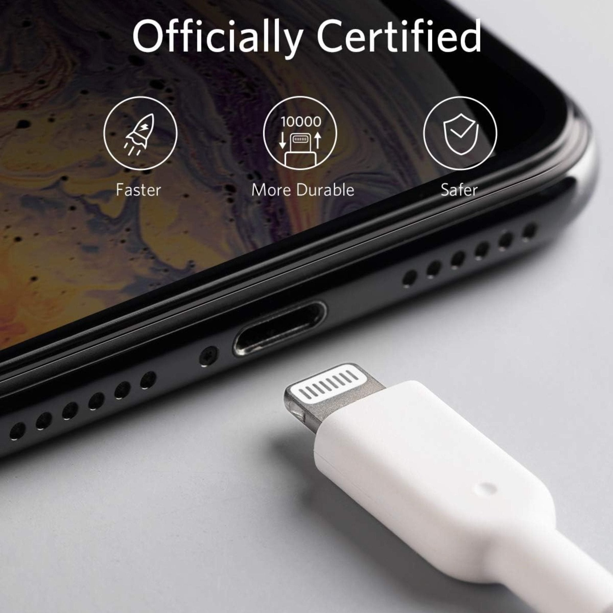 Anker USB-A To Lightning Cable 3ft(0.9m) - White