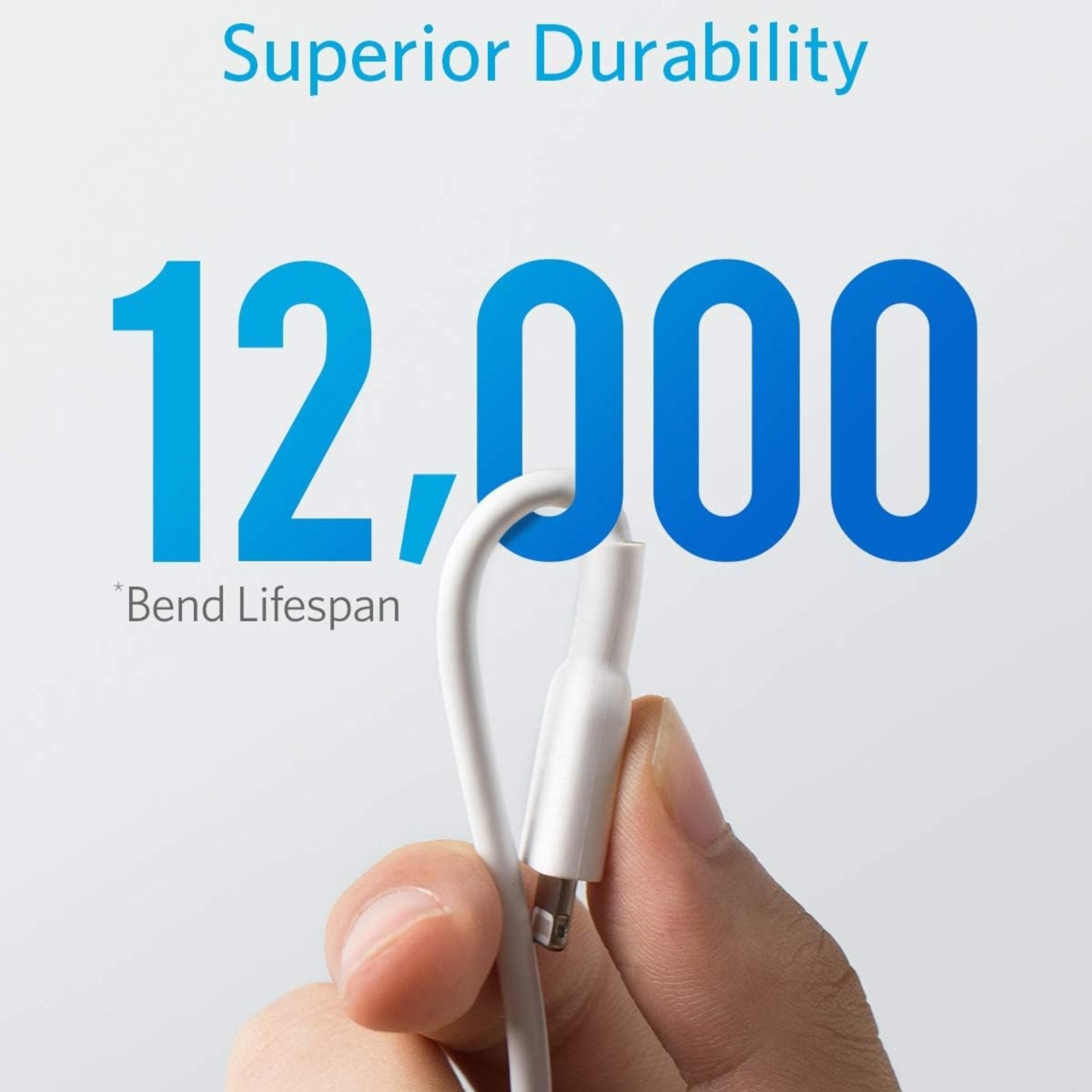 Anker USB-A To Lightning Cable 3ft(0.9m) - White