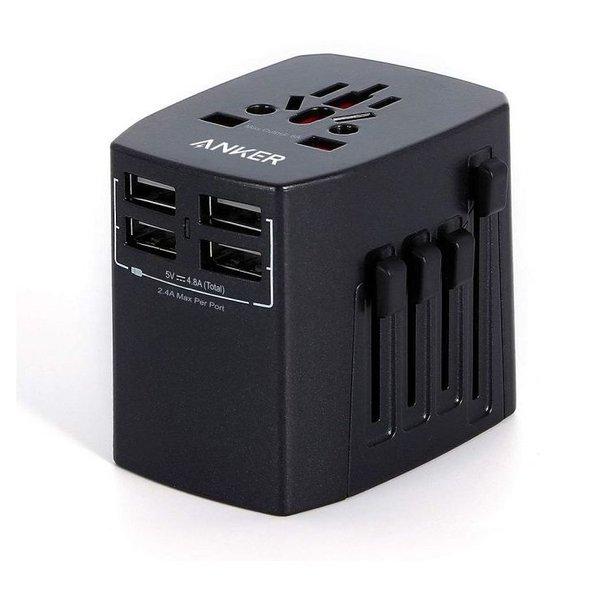 Anker Universal Travel Adapter With 4 USB Ports