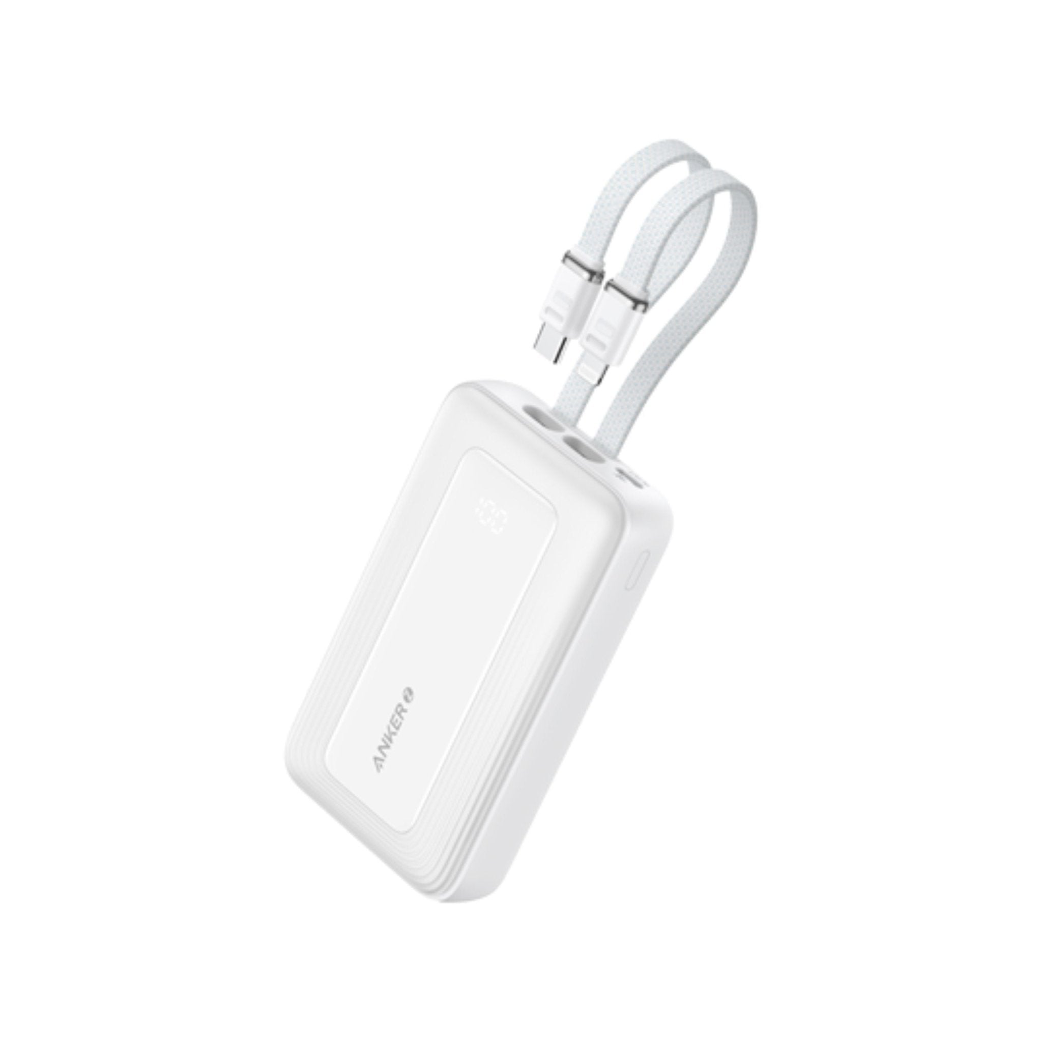 Anker Zolo Power Bank 20K 30W Built in USB-C and Mfi Certified Lightning Cable