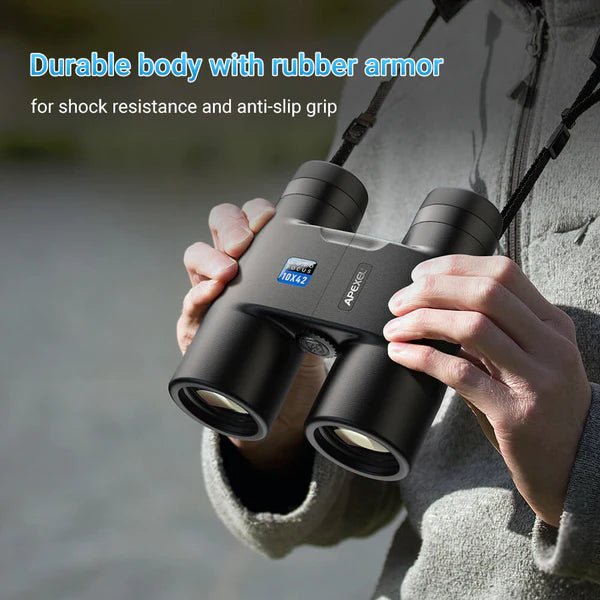 Apexel 10X42 Fixed Focus Roof Binoculars - Black