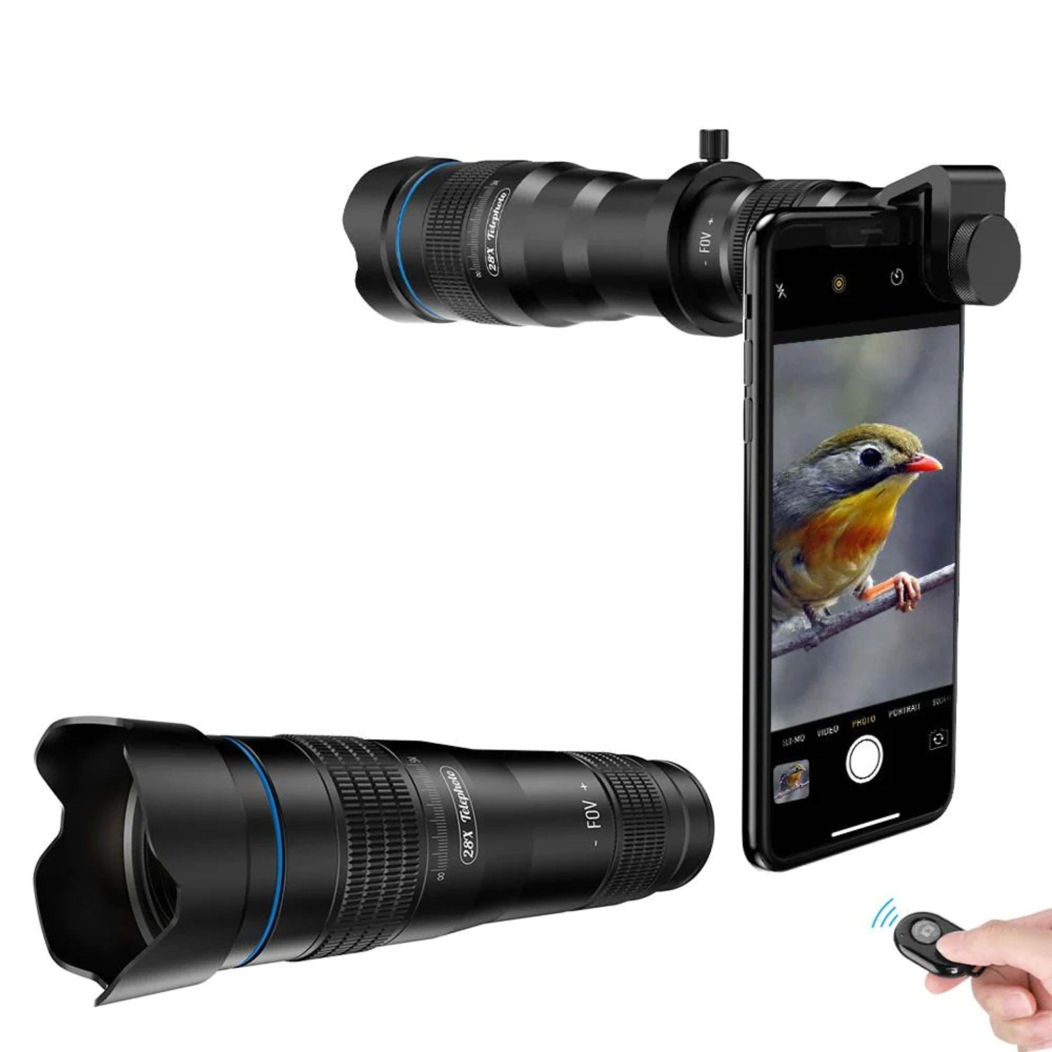 Apexel 36X Telephoto Smartphone Lens - Black
