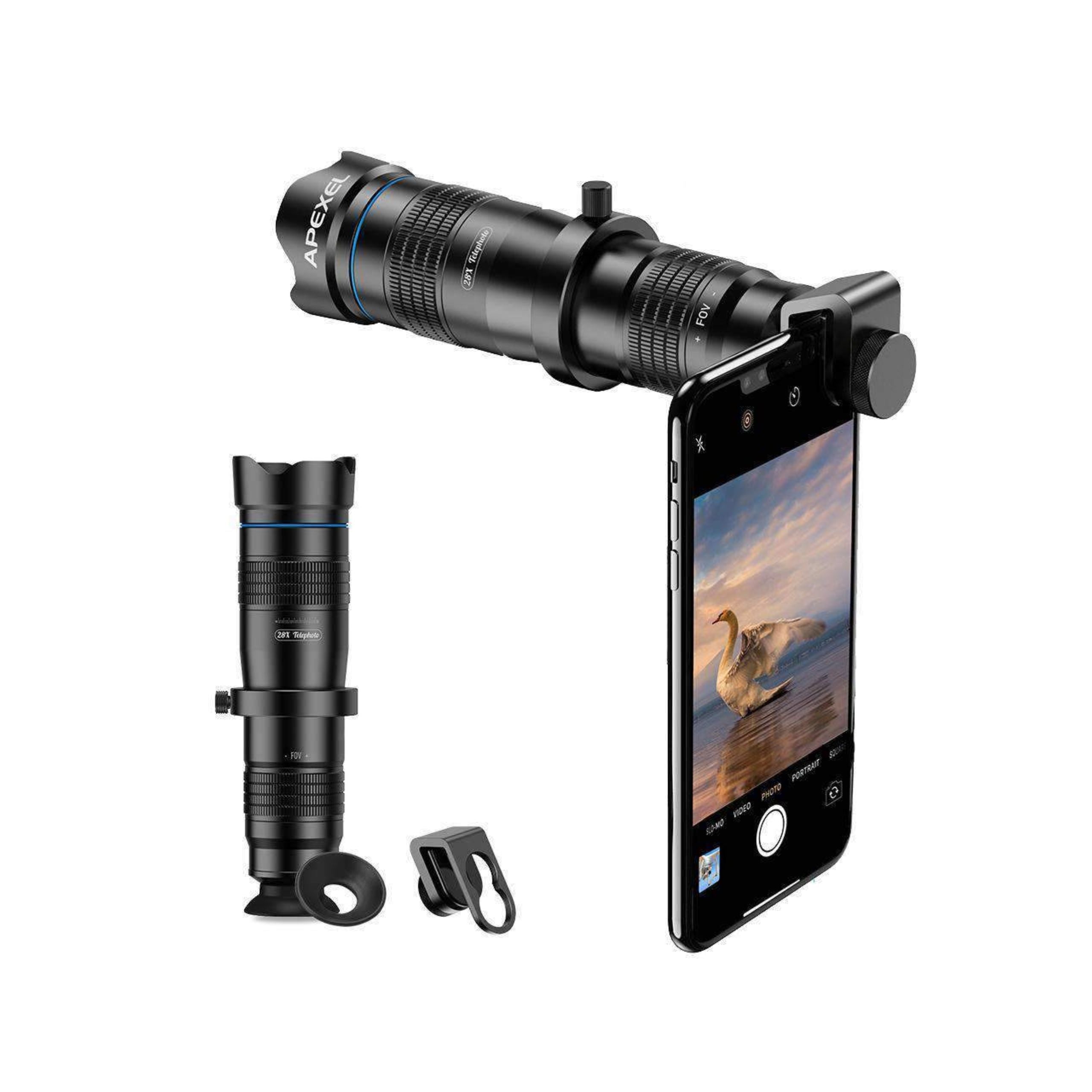 Apexel 36X Telephoto Smartphone Lens - Black