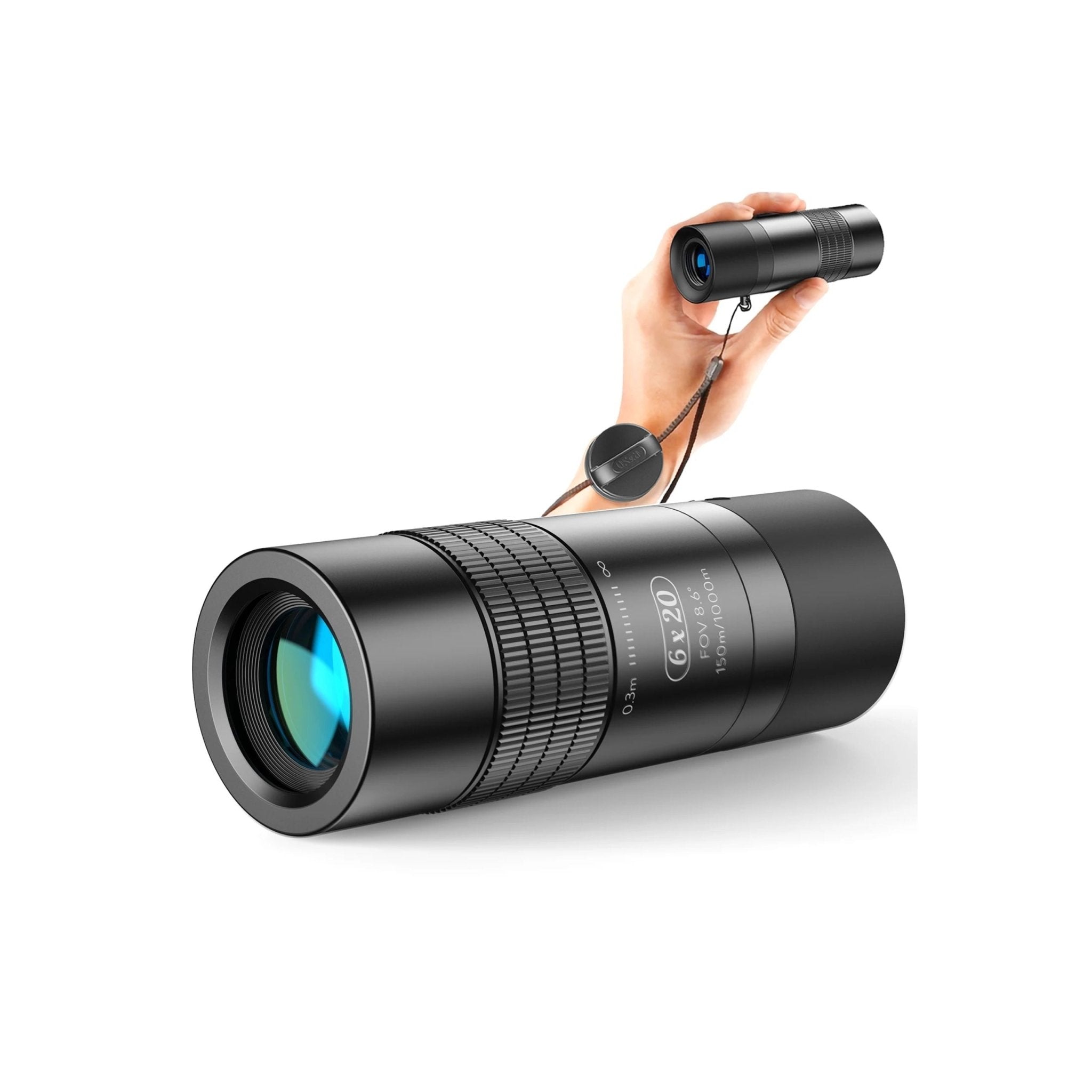 Apexel 6X20 Close Range Monocular - Black