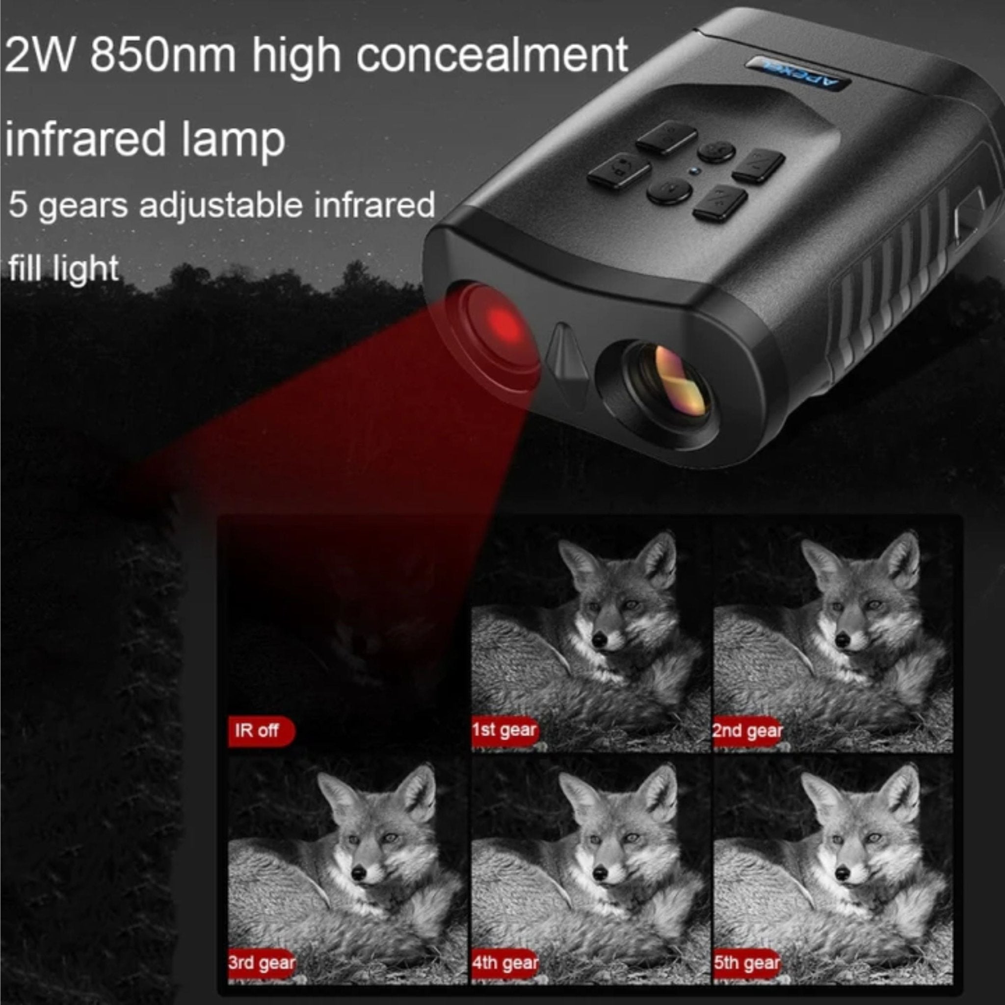 Apexel Digital Night Vision Binocular APL-NV009 - Black