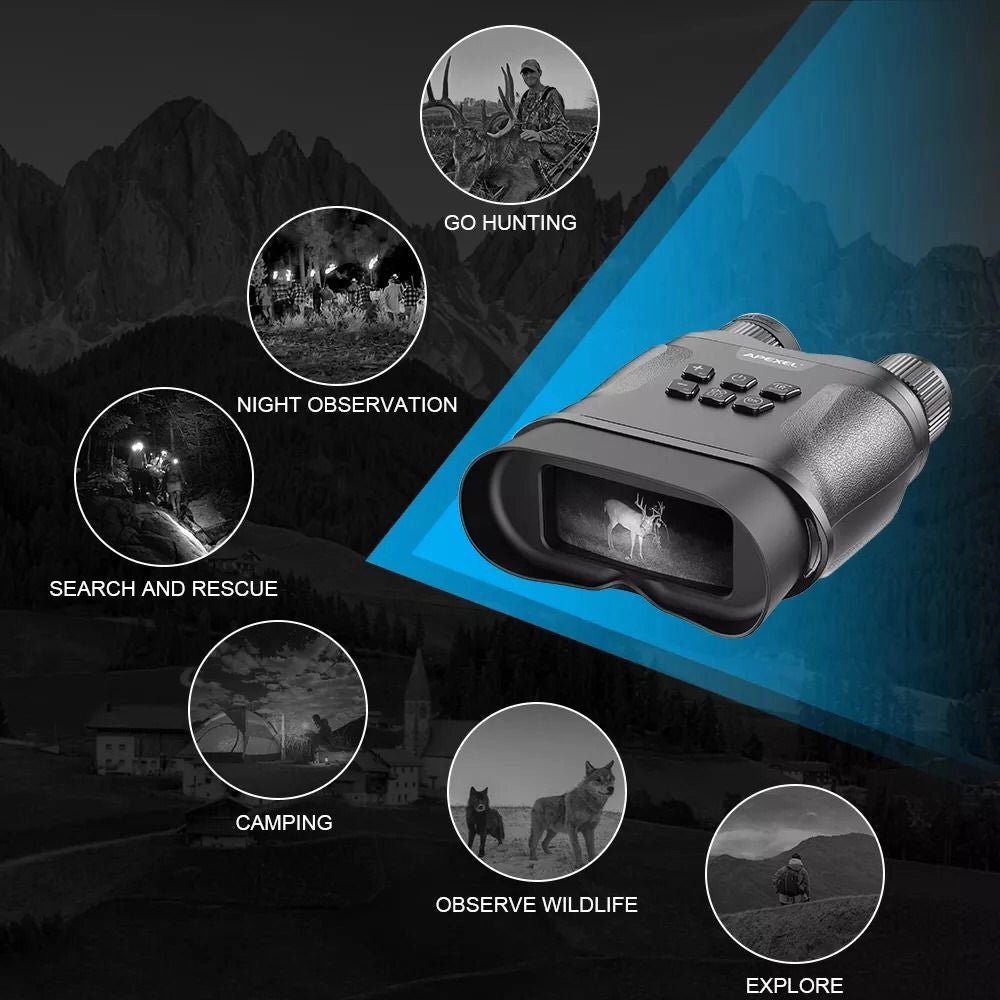 Apexel Digital Night Vision Binocular - Black