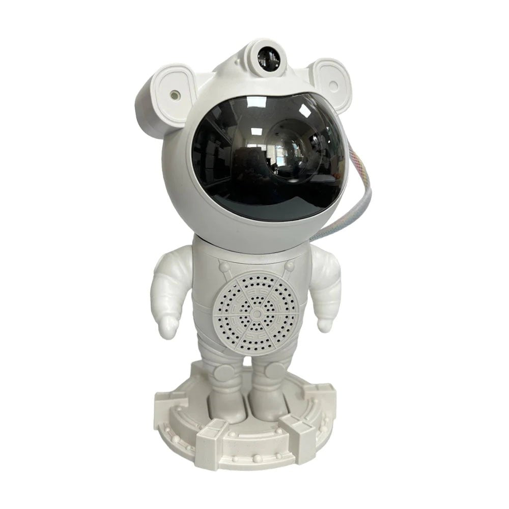 Astronaut Star Projector Light with Bluetooth Speaker - White