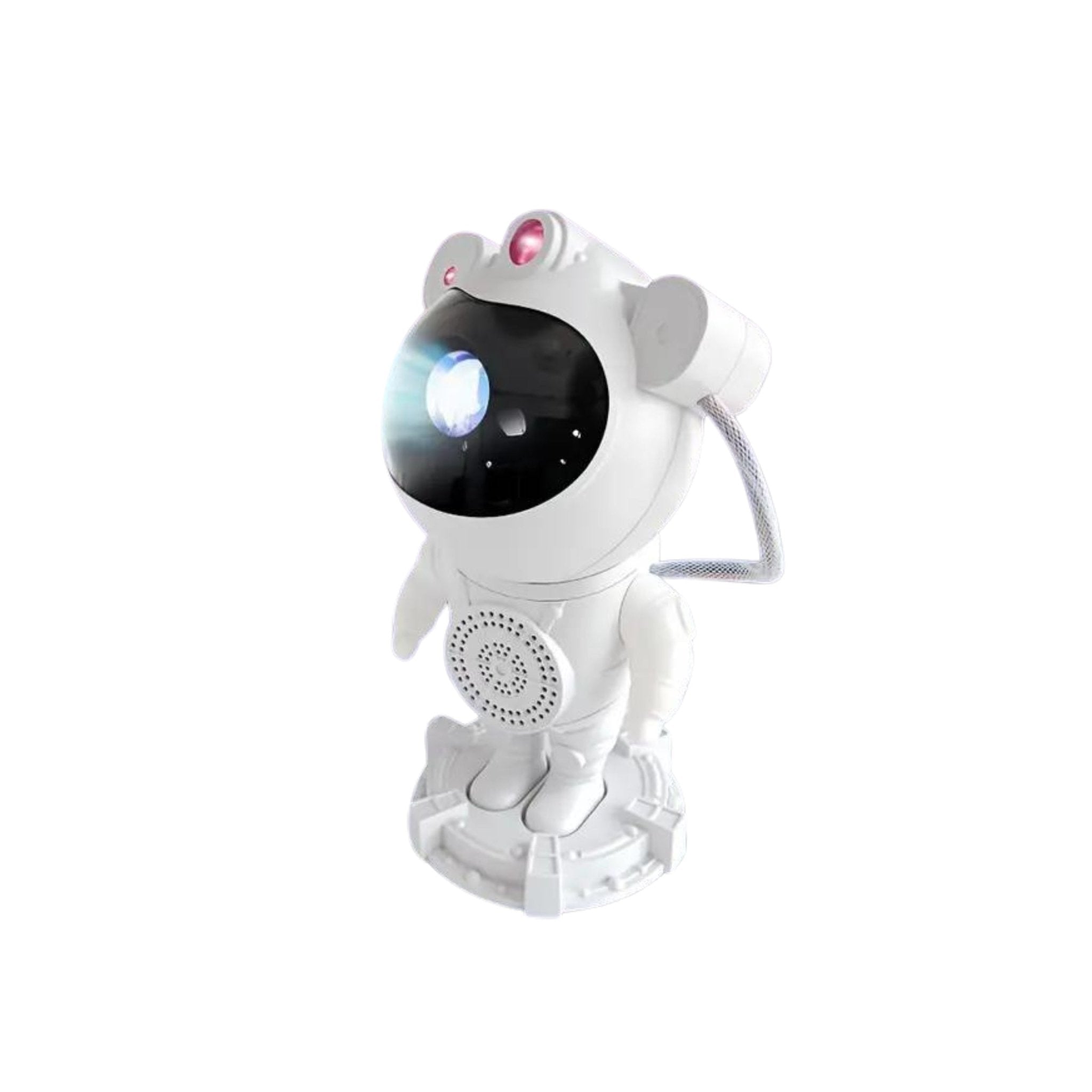 Astronaut Star Projector Light with Bluetooth Speaker - White