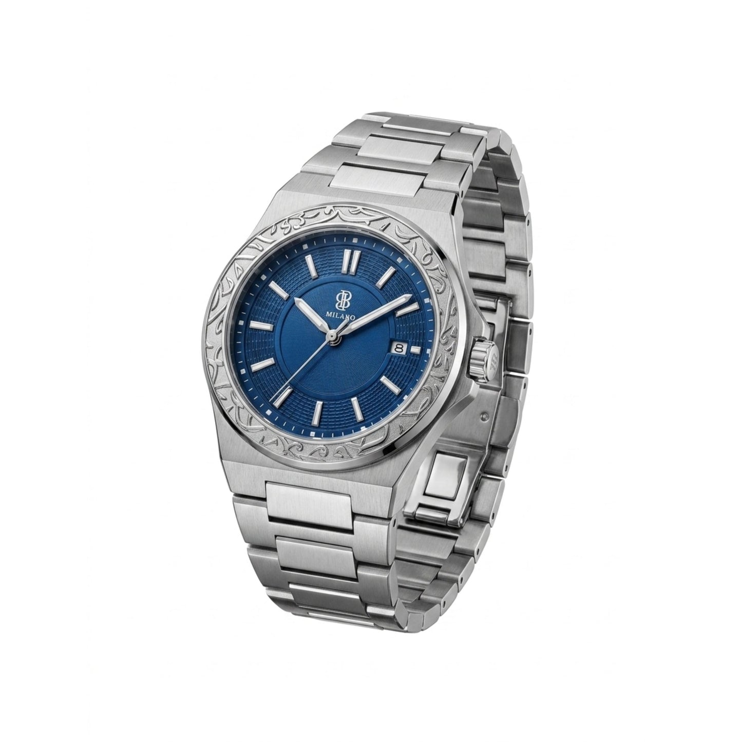 BBmilano Men's Damask Watch - Blue