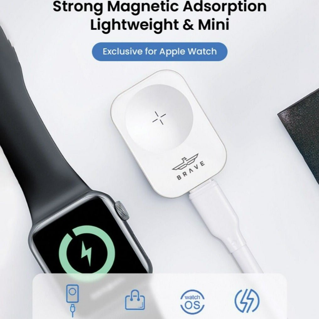 BRAVE Portable Wireless Charger for Watches BWC-22 - White