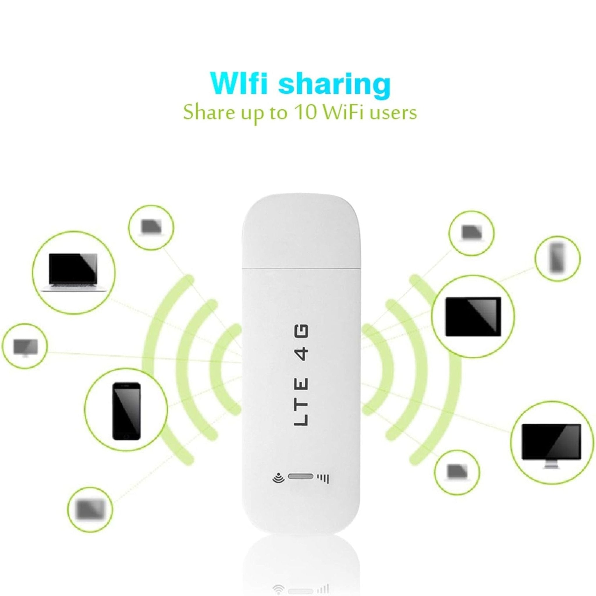 BVOT LTE 4g WIFI Dongle 150MBps - White