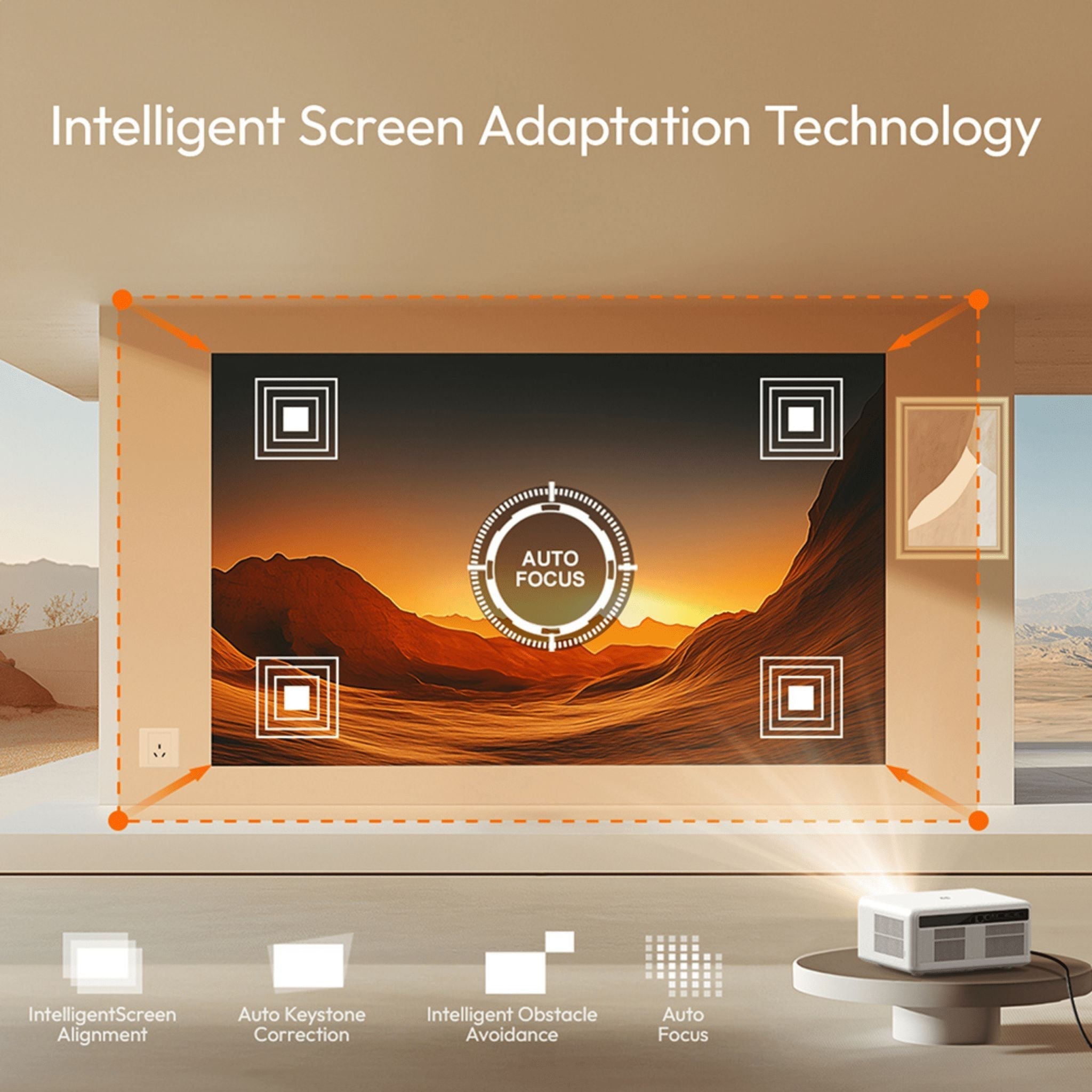 BYINTEK Love U14 Smart Projector, 1080P Full HD Projector - Gray ( 1 Year Plan )