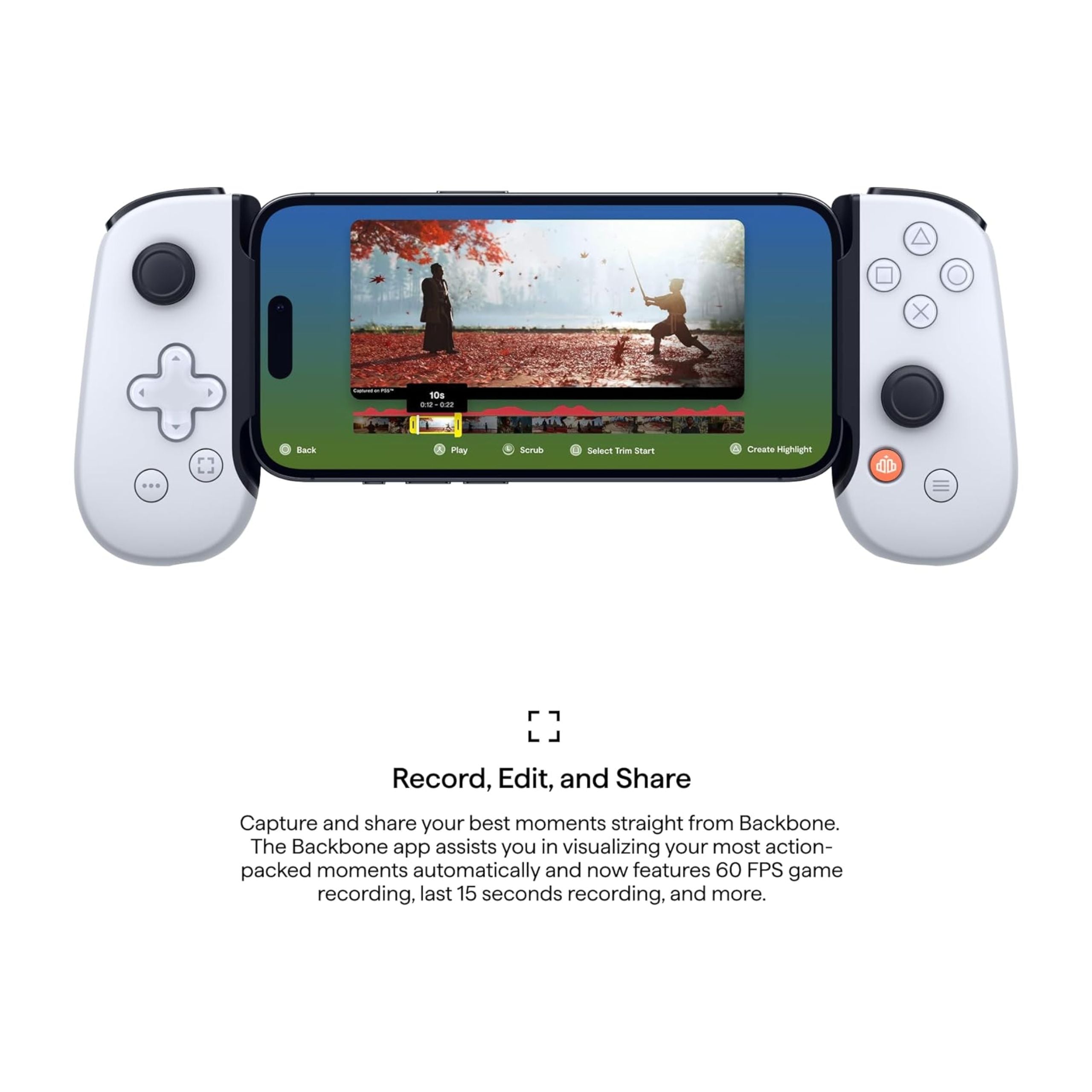 Backbone One Gaming Controller Playstation Version For Iphone - White