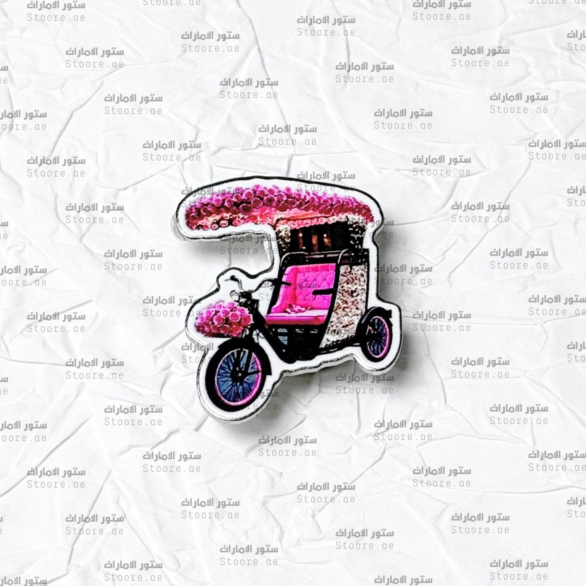 Badge Flowers in Rickshaw