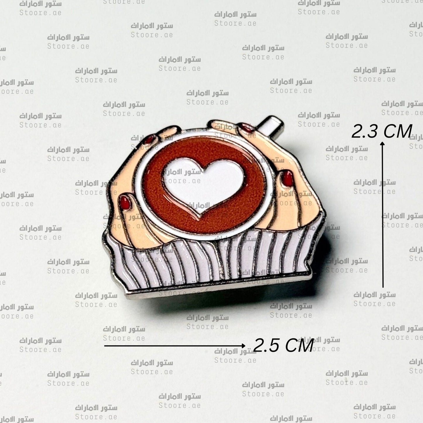 Badge Love Coffee Art