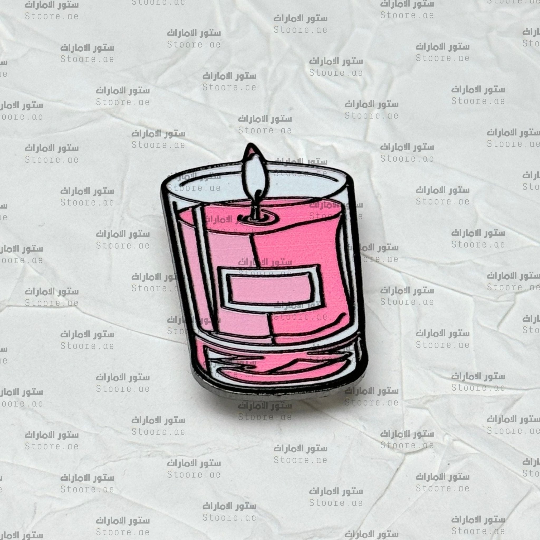 Badge Pink Candle - 2