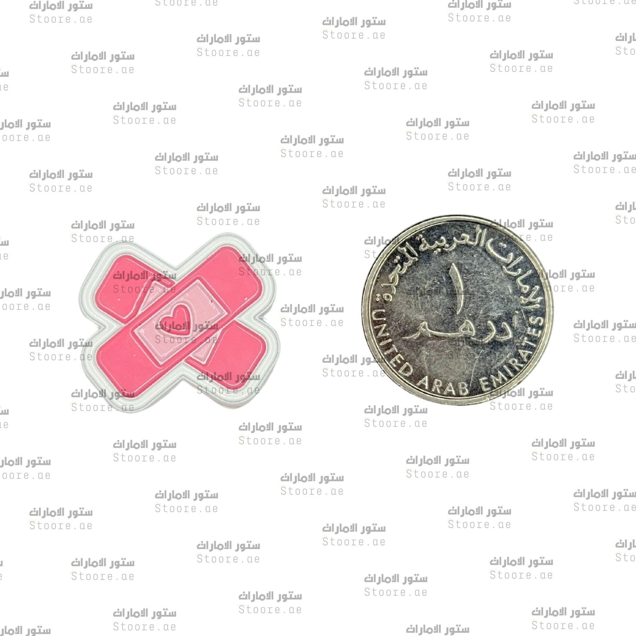 Badge Pink Heart Band Aid