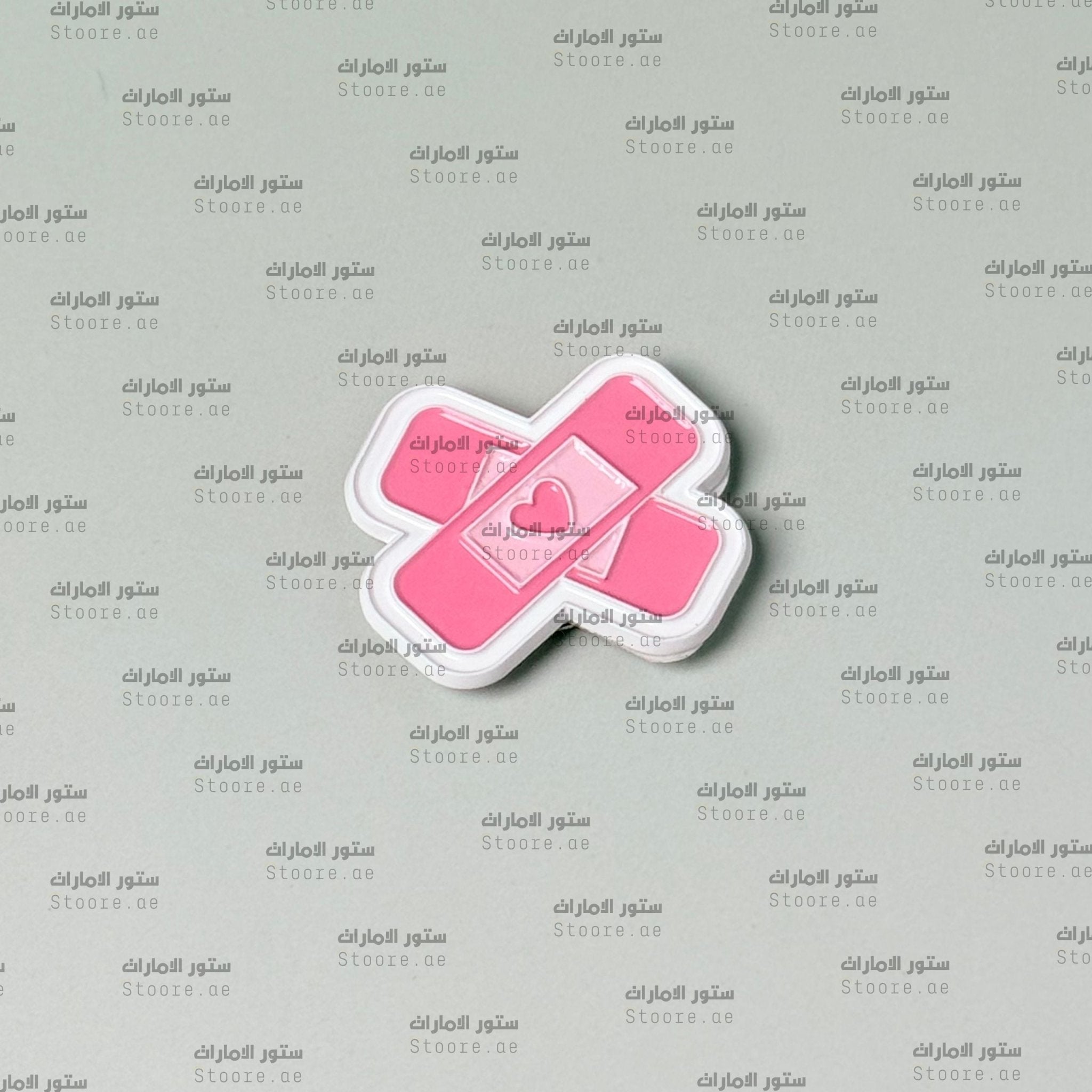 Badge Pink Heart Band Aid