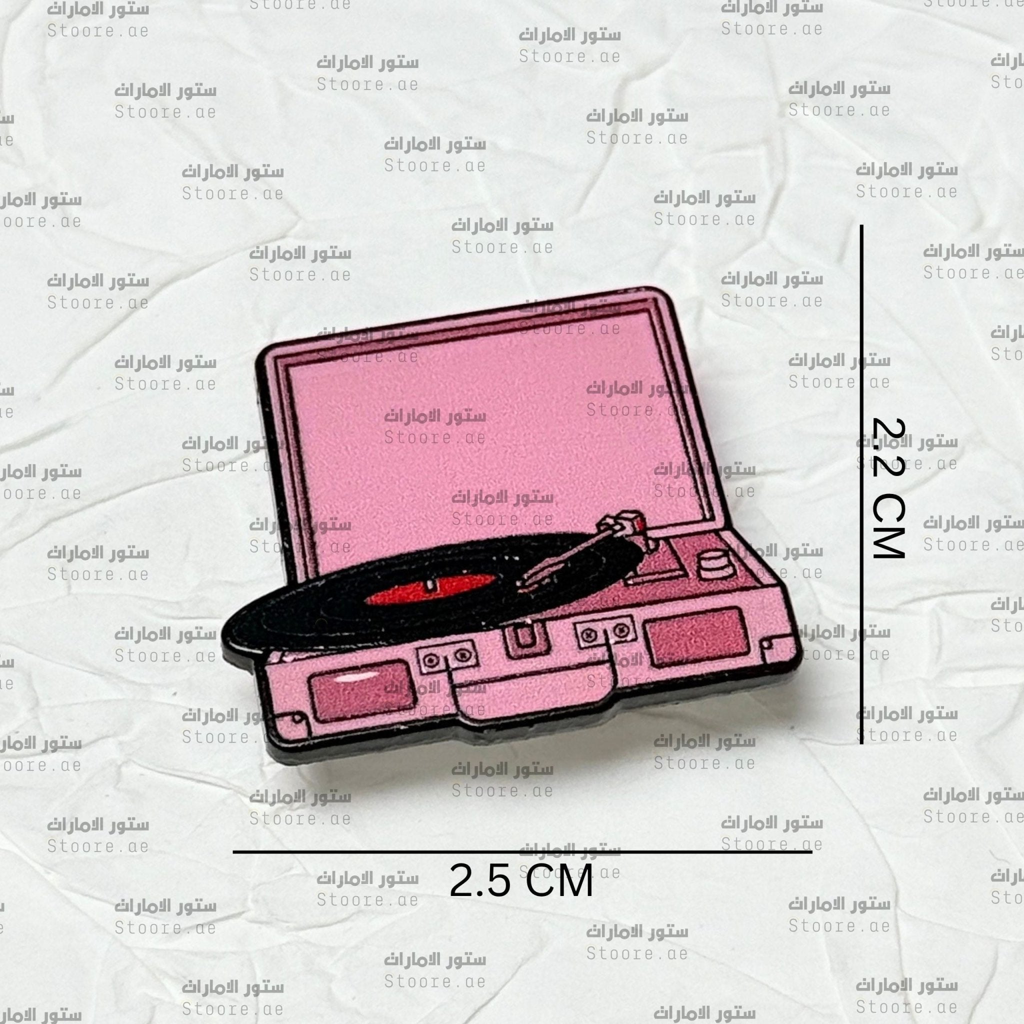 Badge Vintage Record Player