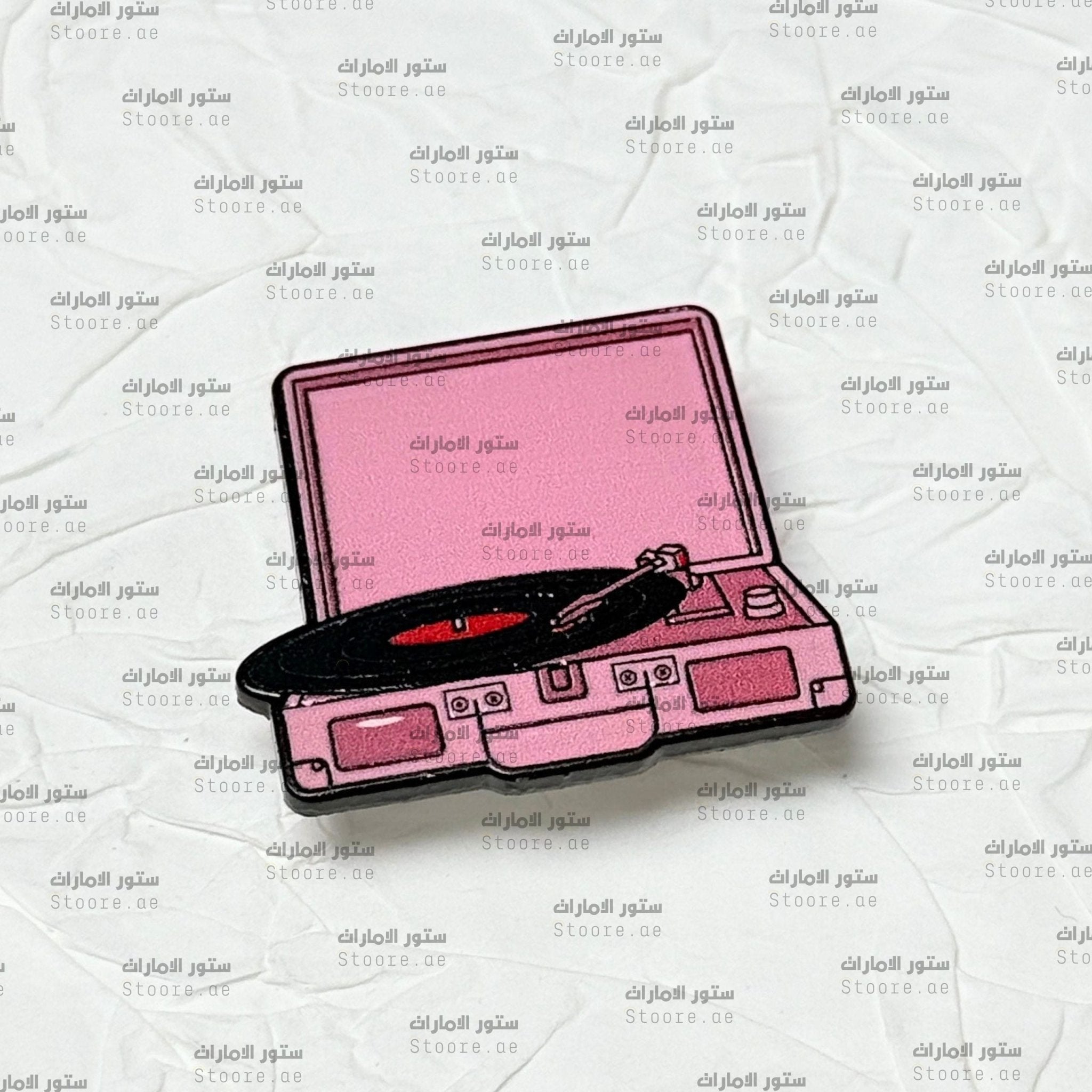 Badge Vintage Record Player