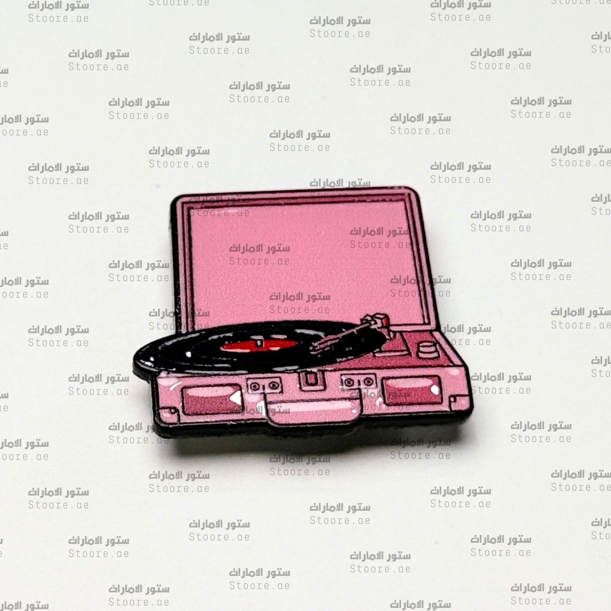 Badge Vintage Record Player