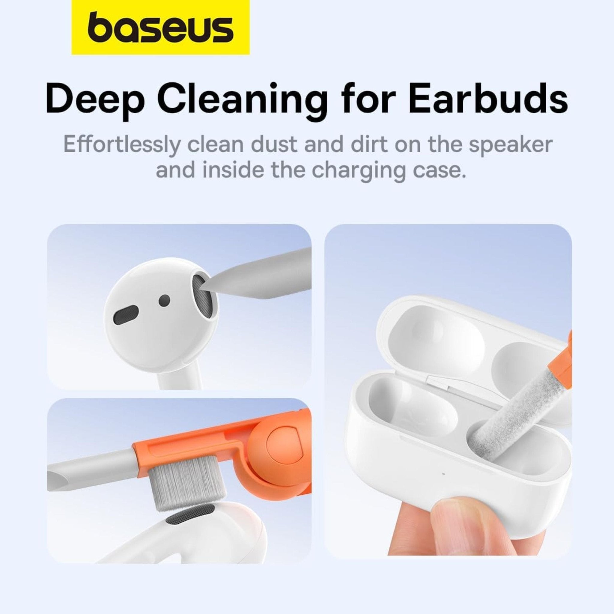 Baseus 8-in-1 Multifunctional Cleaning Kit - Black