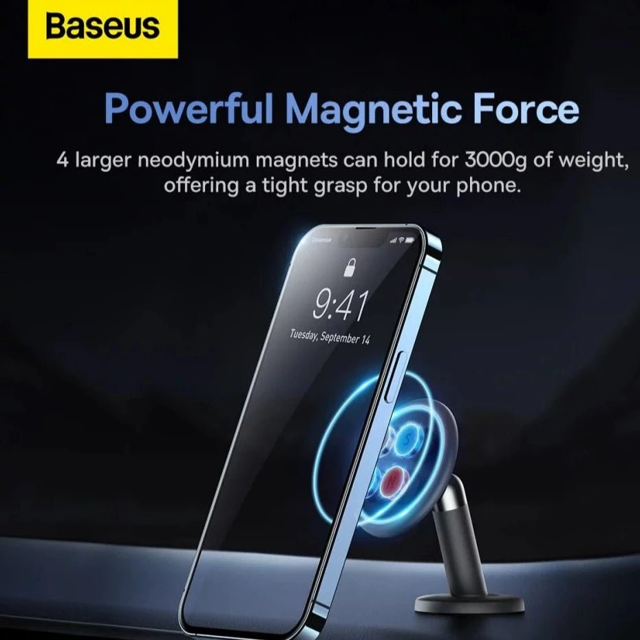 Baseus C01 Magnetic Dashboard Car Mount Holder - Black