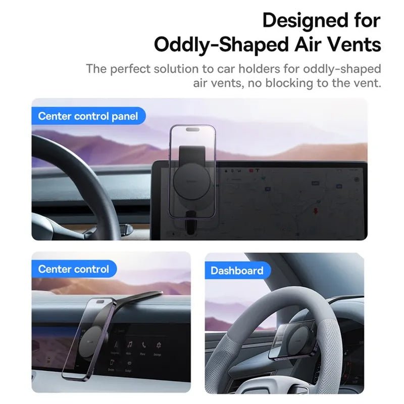 Baseus C02 Magnetic Car Phone Holder - Black