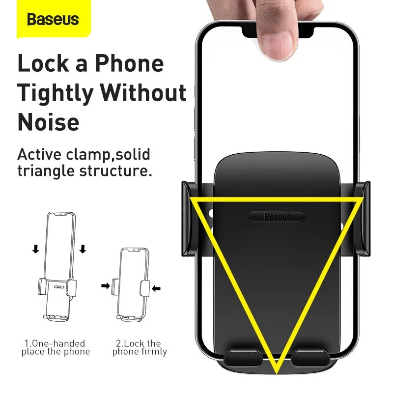 Baseus Car Mount Holder For Air Outlets and Center Console - Black
