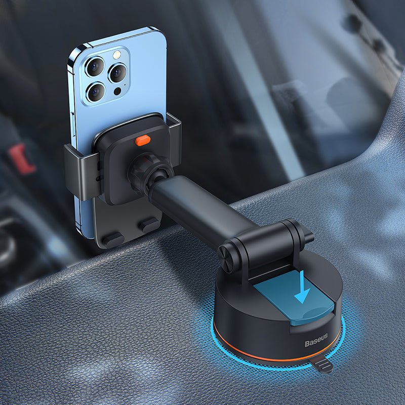Baseus Easy Control Car Mount Holder Suction Cup Version - Black