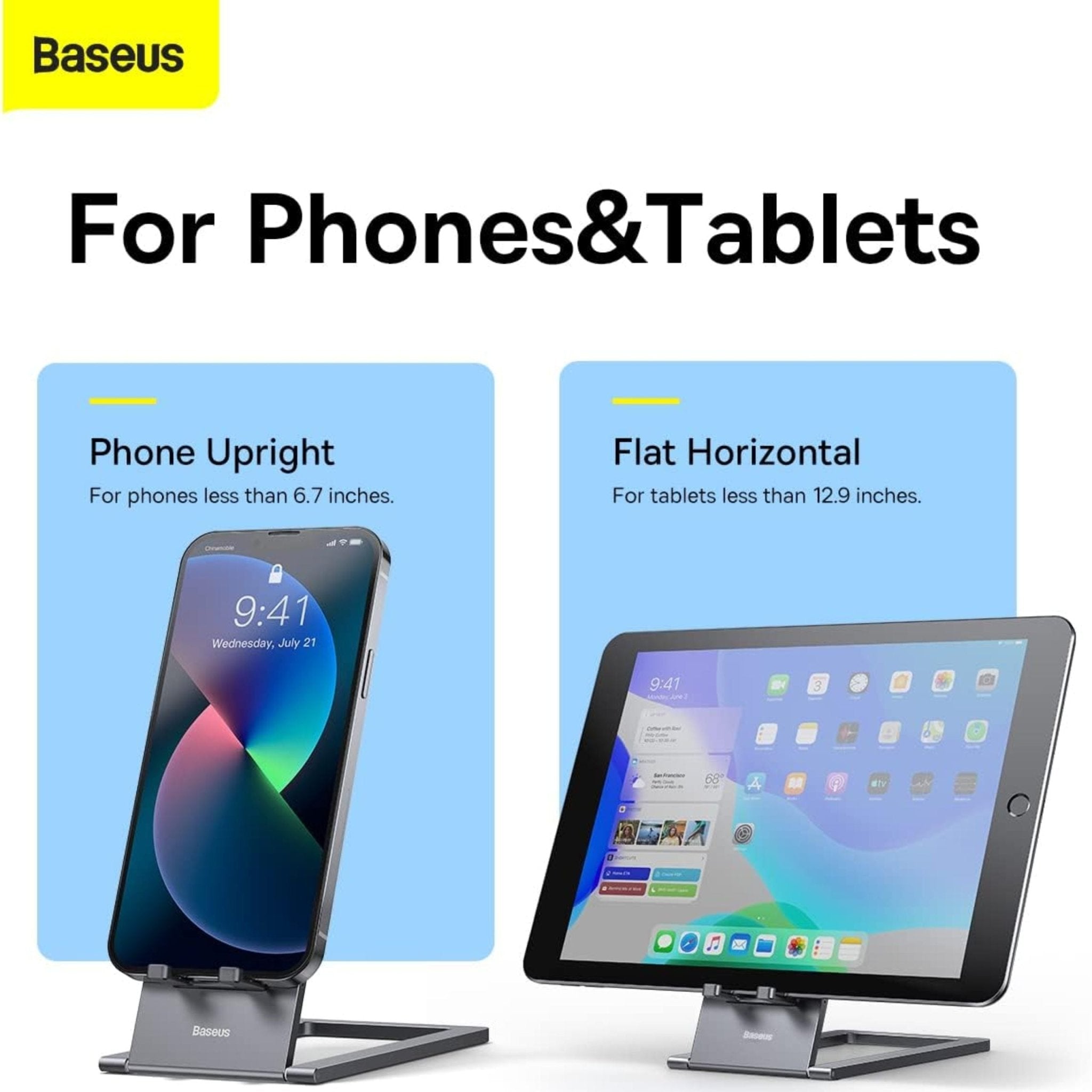 Baseus Foldable Metal Desktop Holder - Black