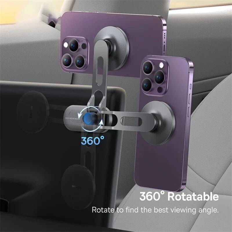 Baseus Folding Car Mount Magnetic Phone Holder For Tesla - Black
