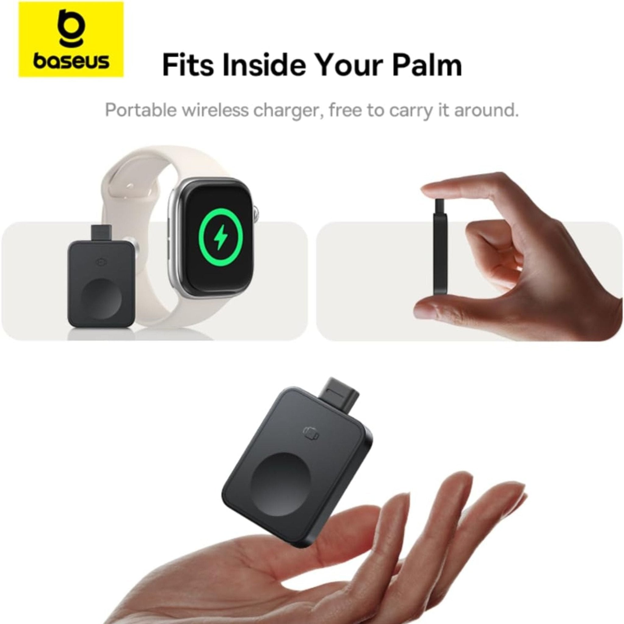 Baseus MagPro Magnetic Wireless Charger for Apple Watch - Black