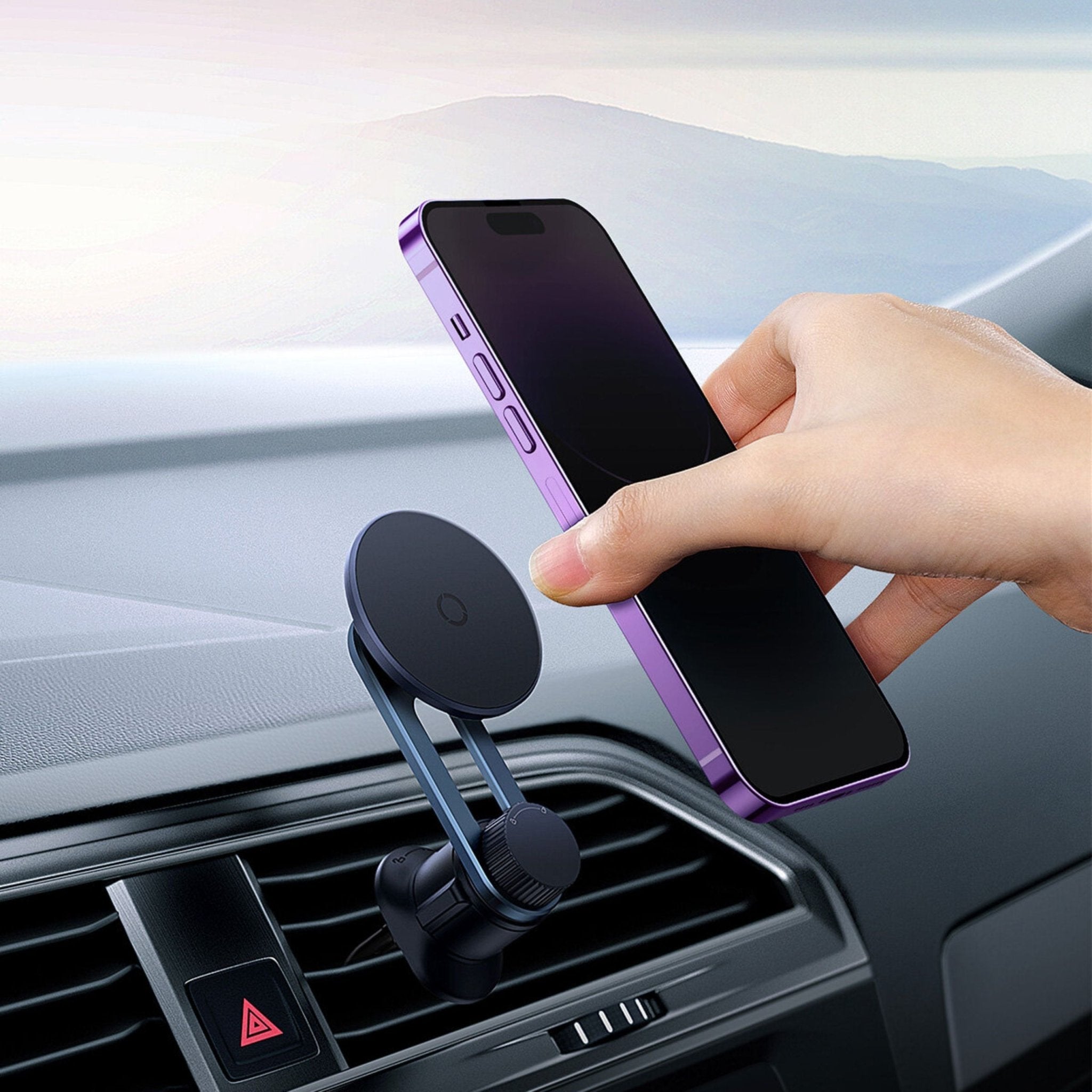 Baseus MagPro Series 360° Adjustable Magnetic Car Phone Holder - Black
