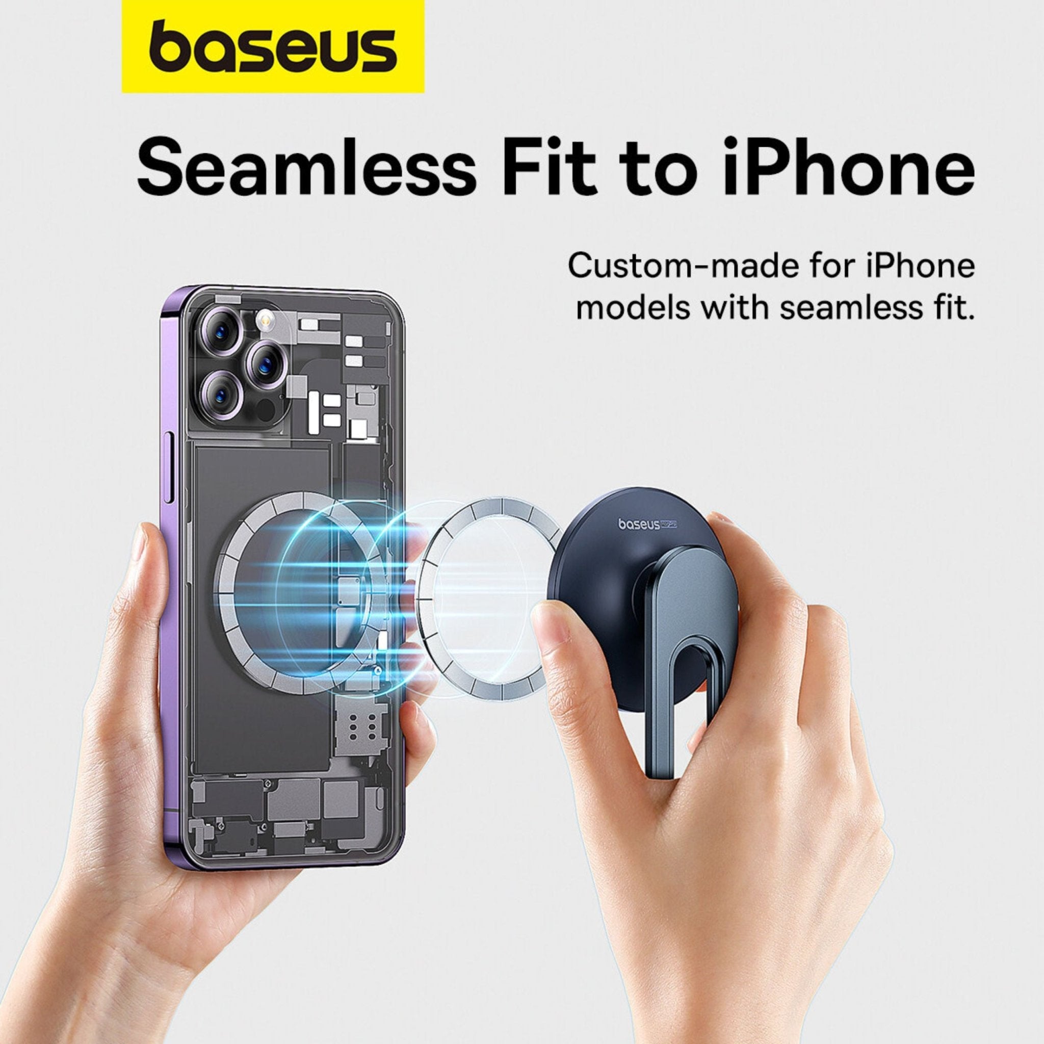 Baseus MagPro Series 360° Adjustable Magnetic Car Phone Holder - Black