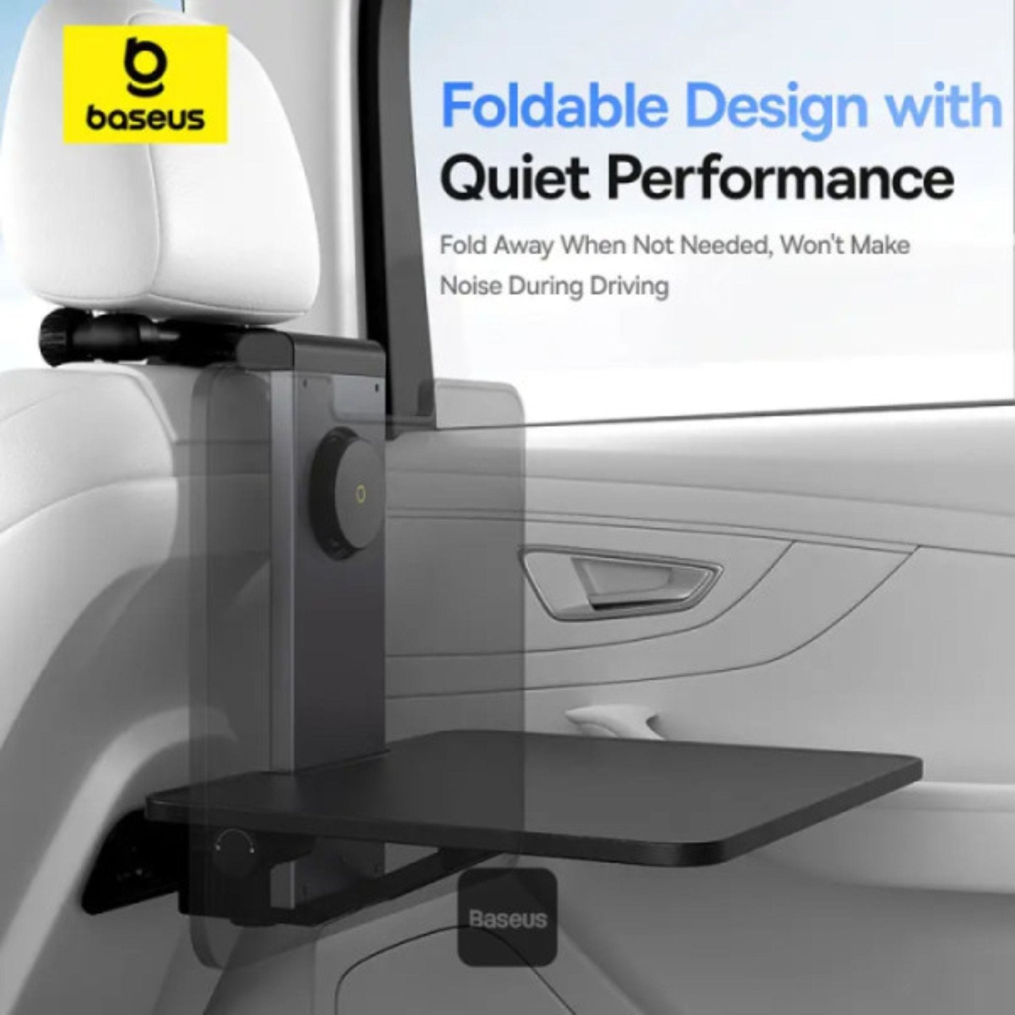 Baseus MagPro Series II Multipurpose Versatile Car Mount for Backseat Headrest - Black