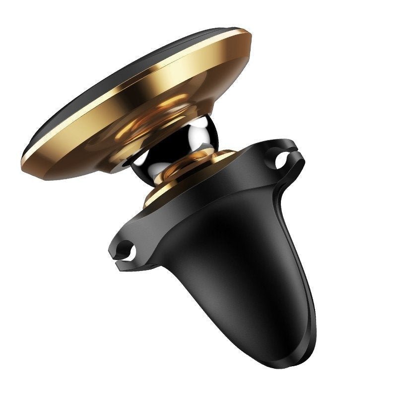 Baseus Magnetic Air Vent Car Mount Holder With Cable Clip - Gold