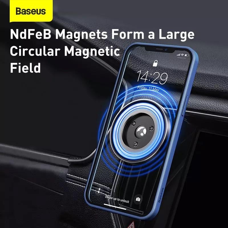 Baseus Magnetic Car Mount ( For Dashboards And Air Outlets ) - Blue