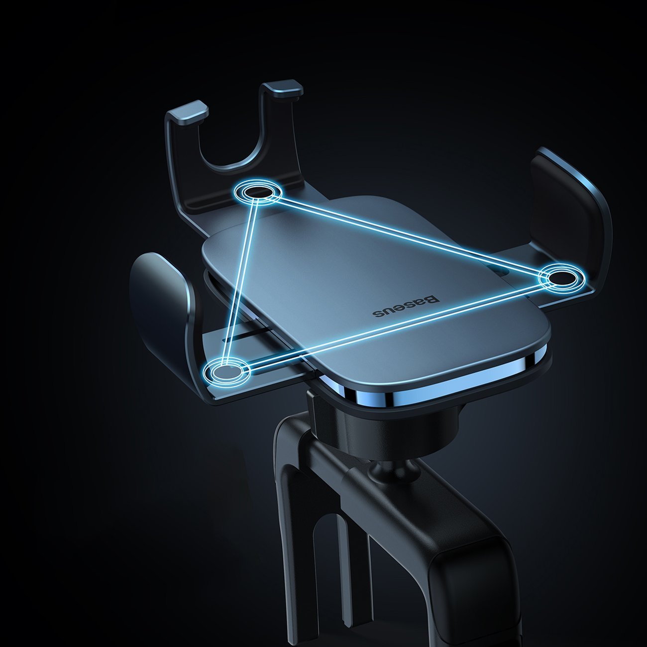 Baseus Metal Age II Gravity Holder for Round Car Air Vent - Dark Grey