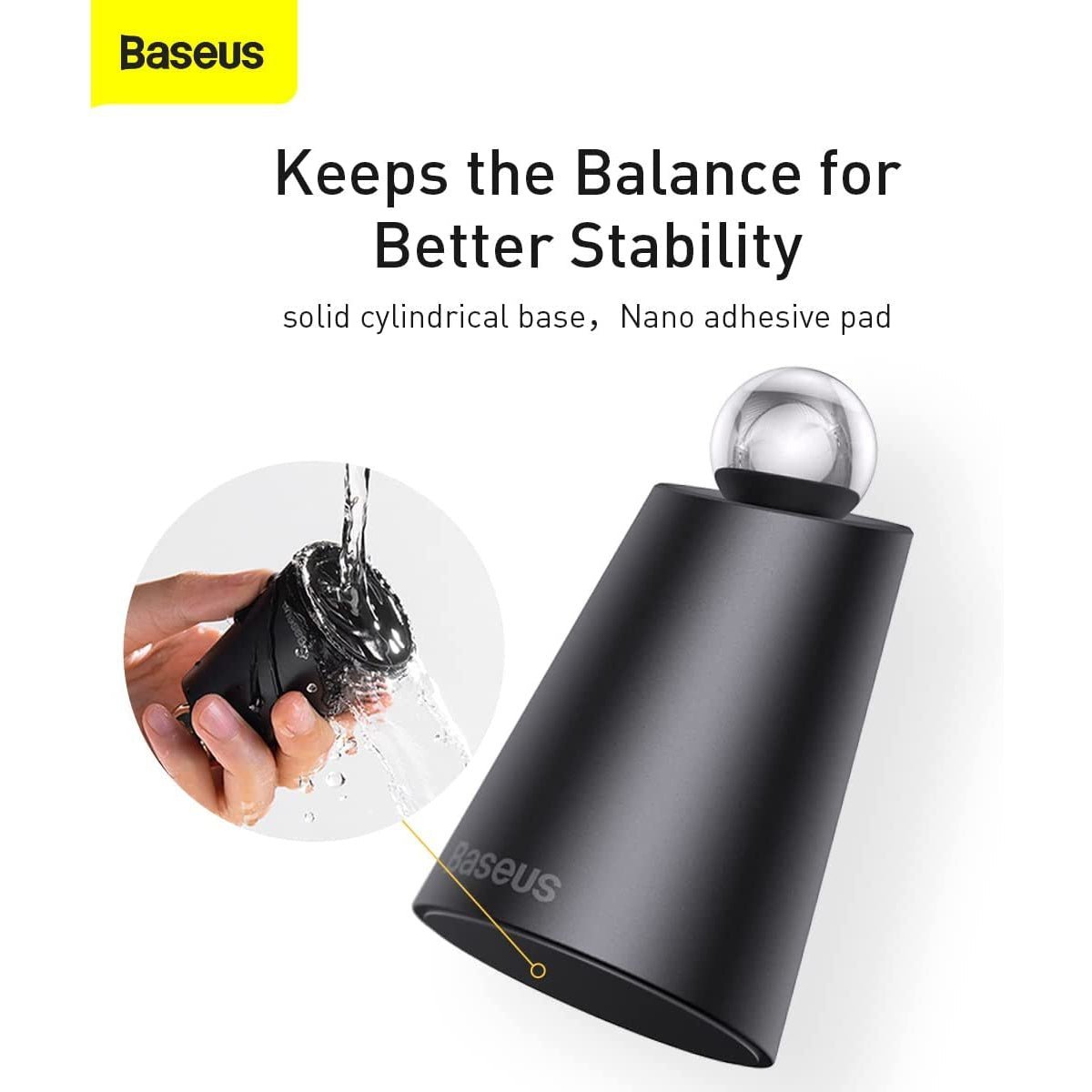 Baseus Simple Magnetic Stand Wireless Charger 15W - Black
