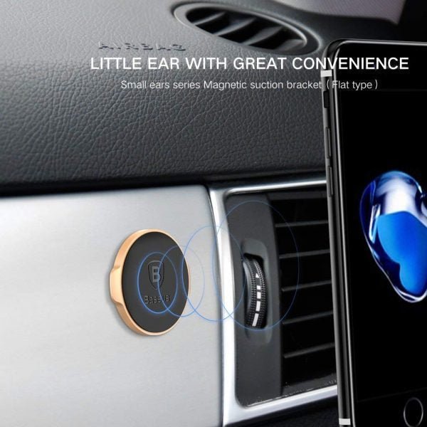 Baseus Small Ears Magnetic Suction Bracket ( Flat ) - Black