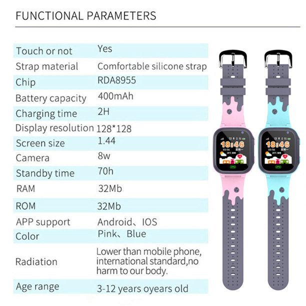 Bluefire Kids Smart Watch NM-101 - Blue