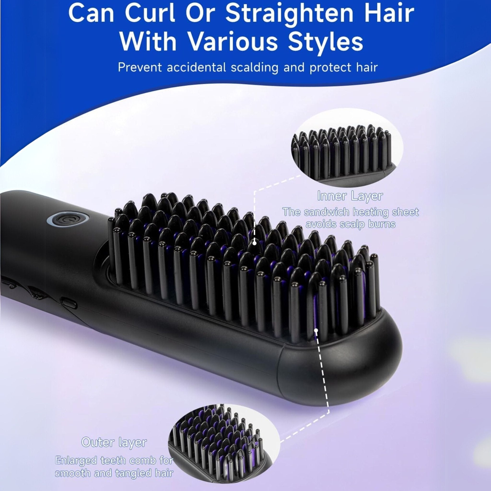 Bomidi Wireless Hair Straightner HB3
