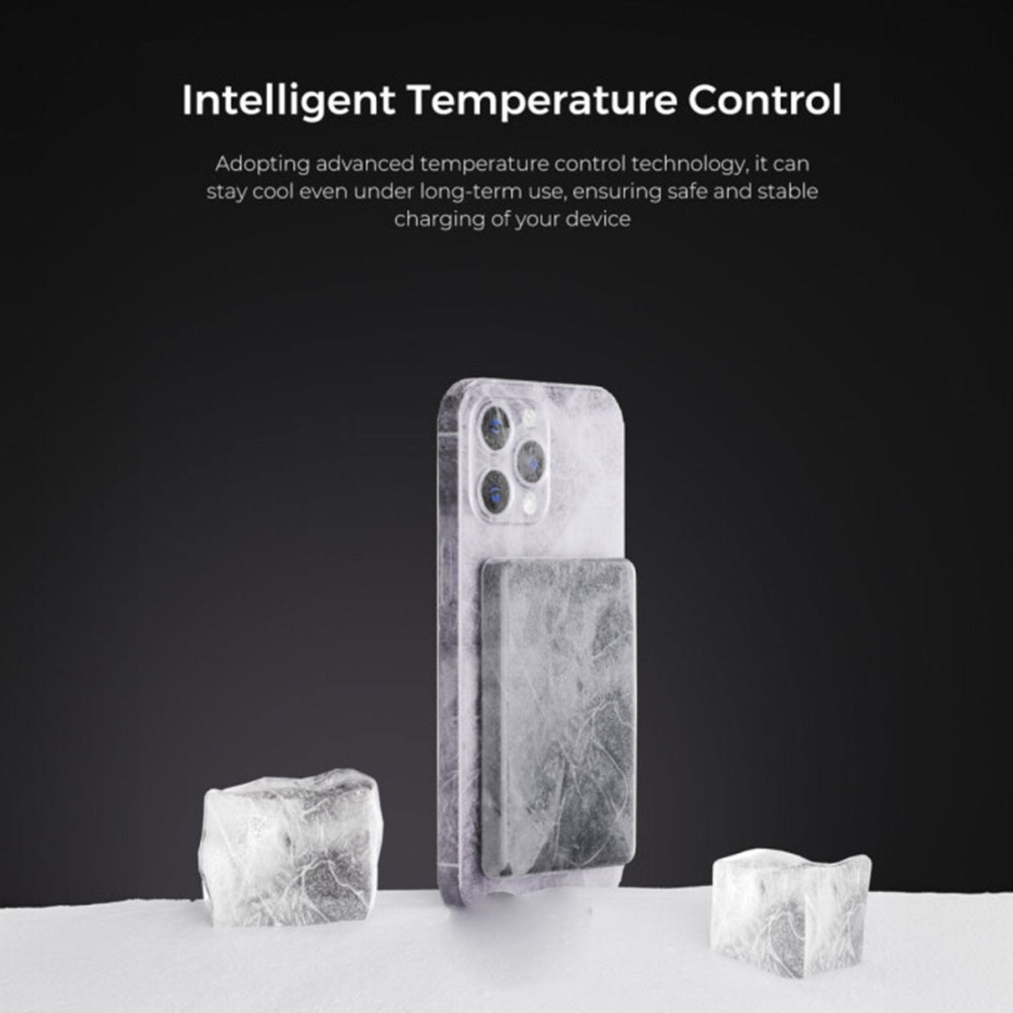 Brave Ultra Slim 10000mAh Magnetic Wireless Power Bank 20W With Stand - Black