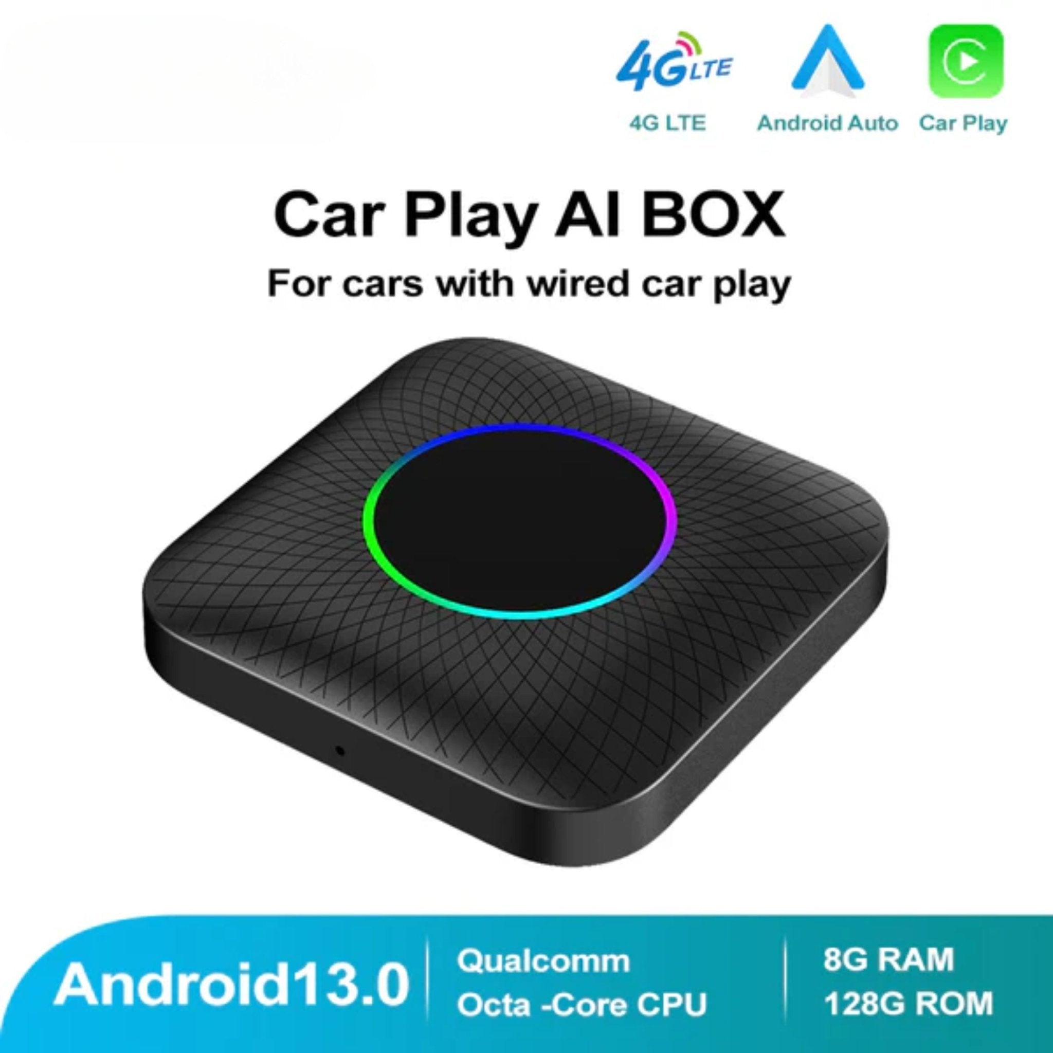 Car Play Android Box Full Android System 4G 8GB 128GB - 2 - Black