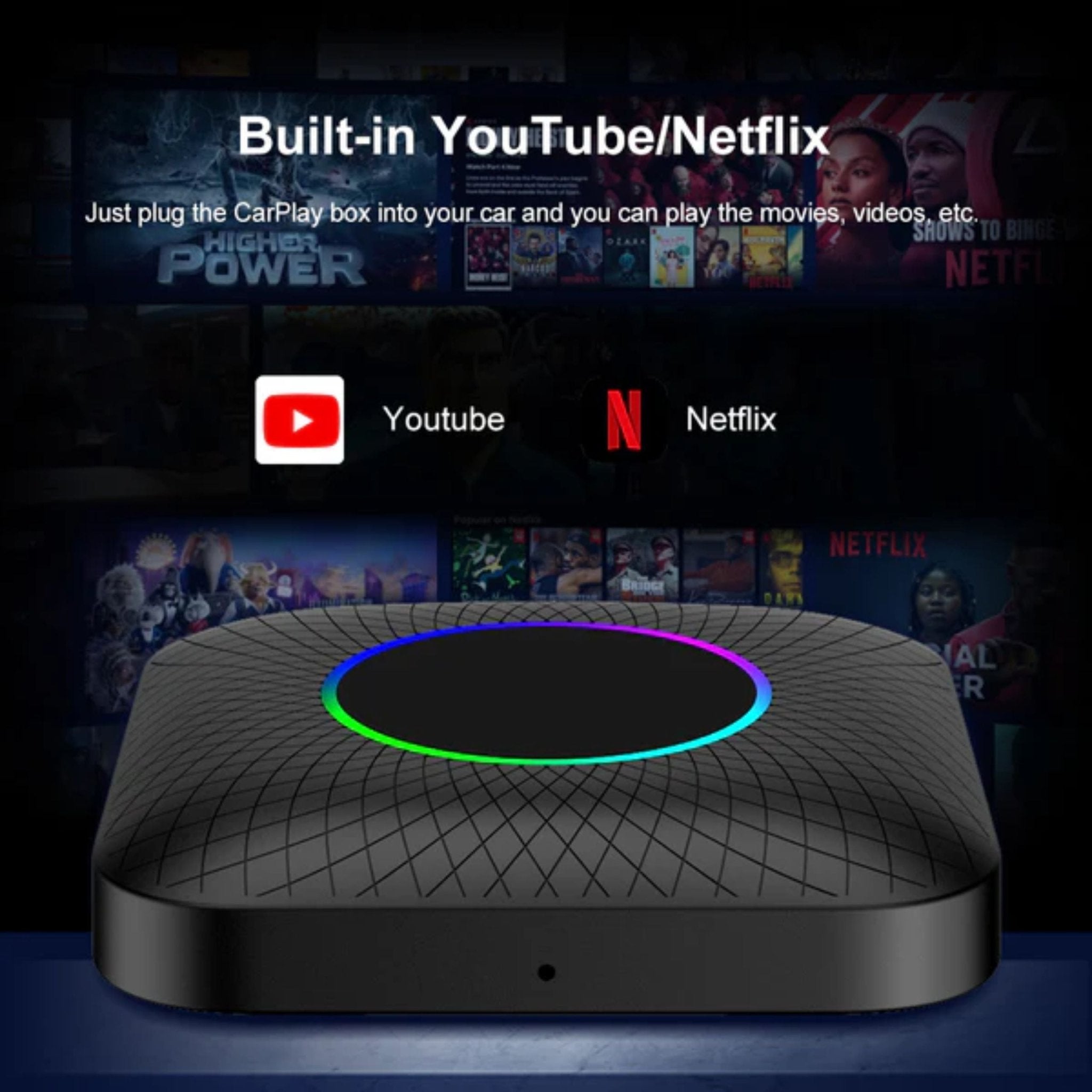 Car Play Android Box Full Android System 4G 8GB 128GB - 2 - Black