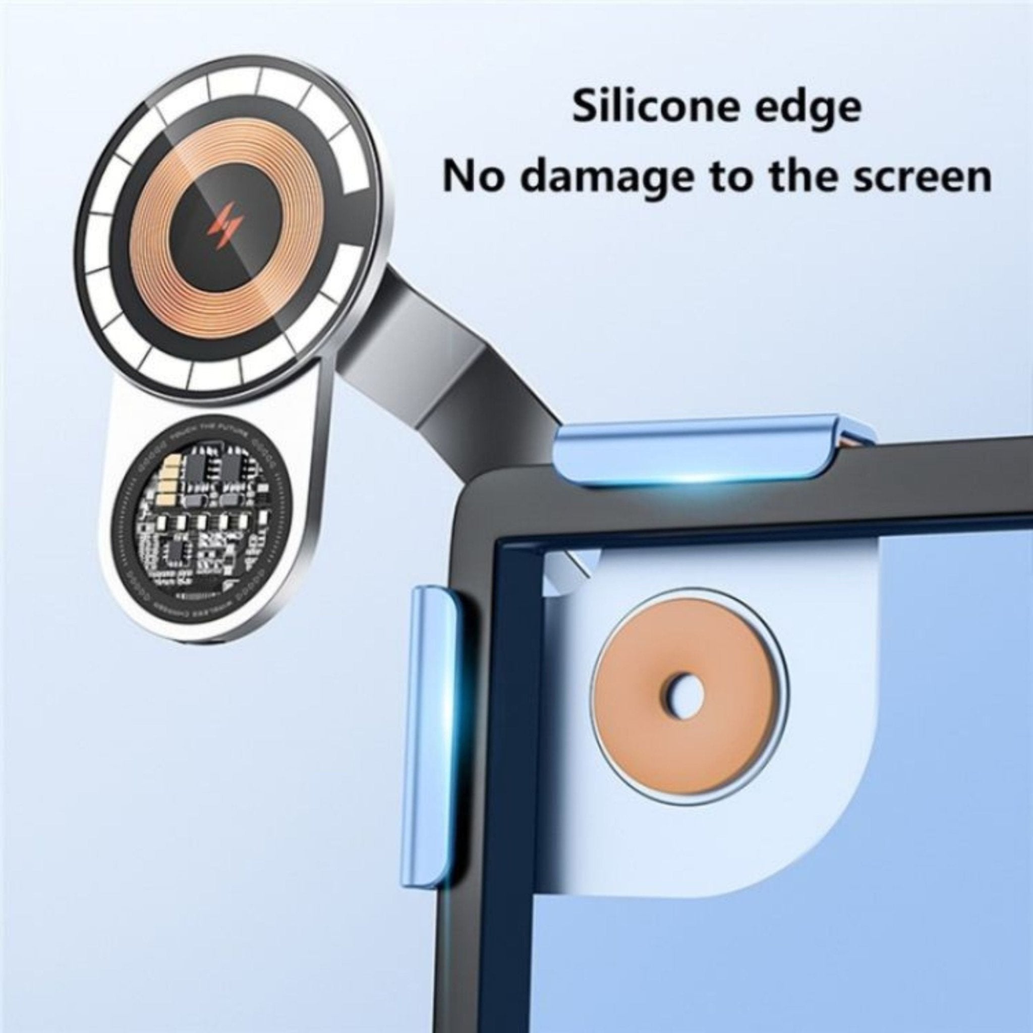 Car Screen Magnetic Wireless Charging Bracket A8s - Space Gray