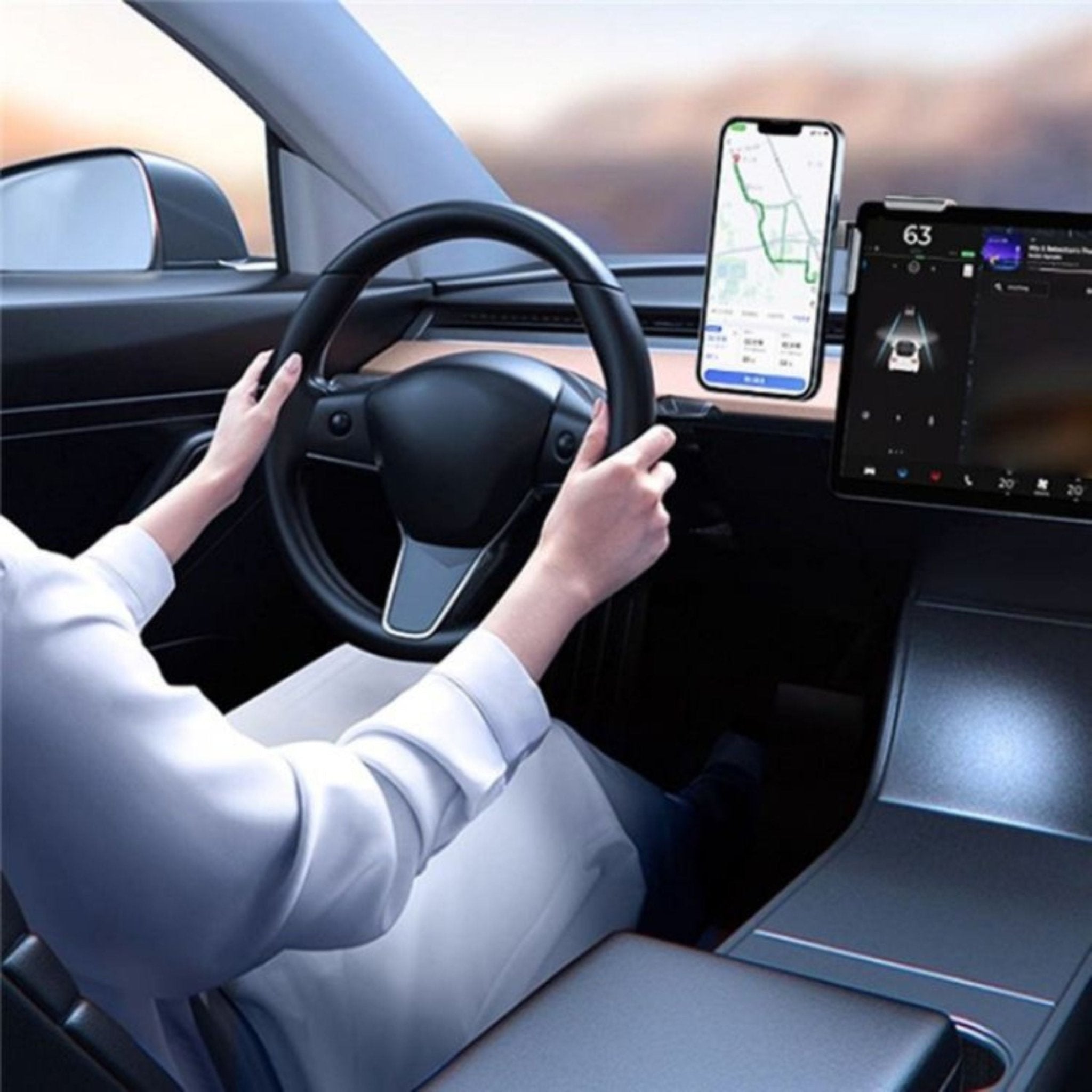 Car Screen Magnetic Wireless Charging Bracket A8s - Space Gray