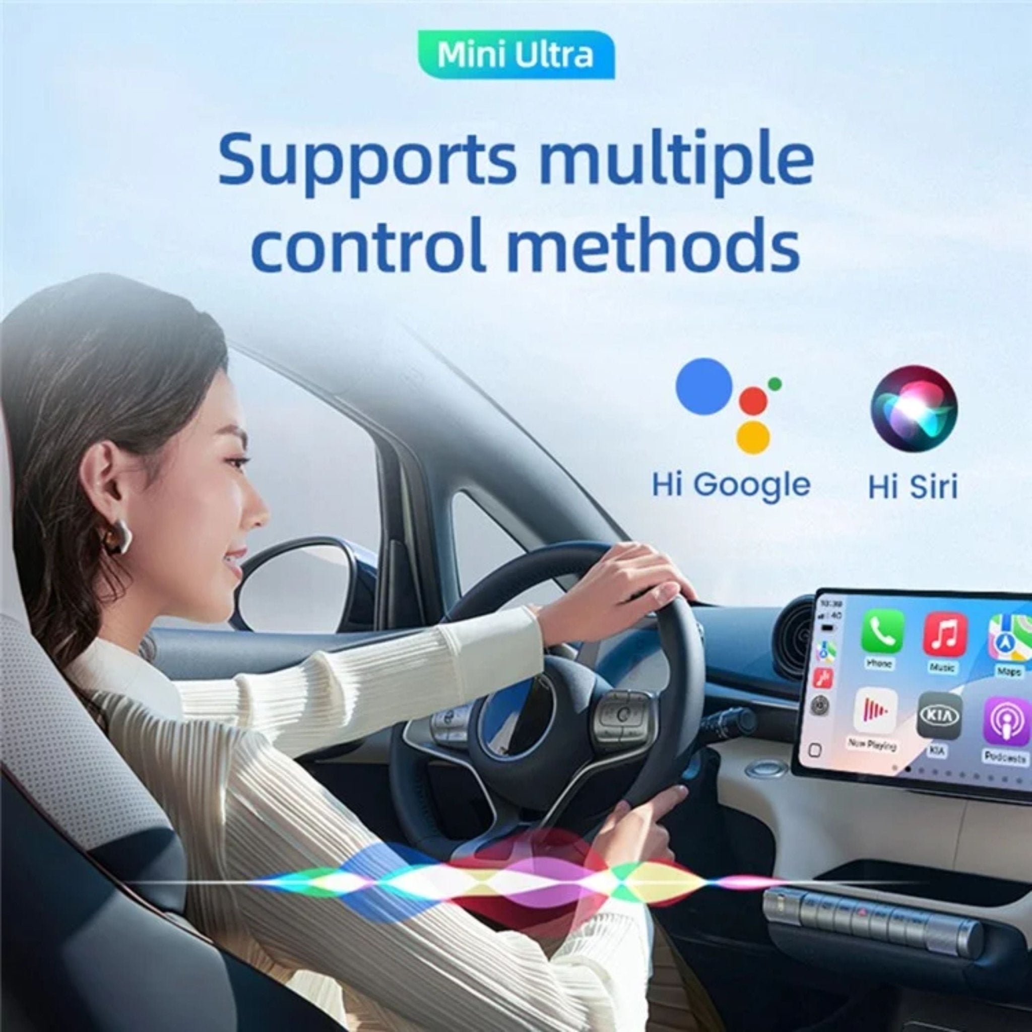 Carlinkit - Mini Ultra CarPlay Wireless Adapter - Black
